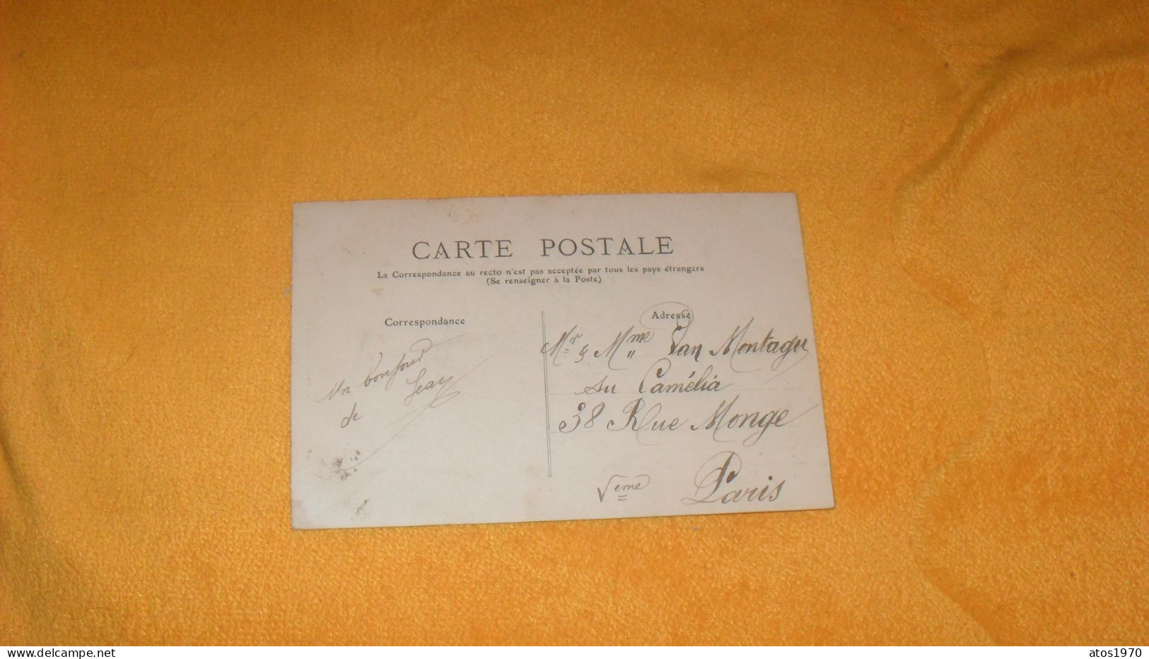 CARTE POSTALE ANCIENNE CIRCULEE DE 1911../ VAUXBUIN.- L'EGLISE...CACHET + TIMBRE - Other & Unclassified