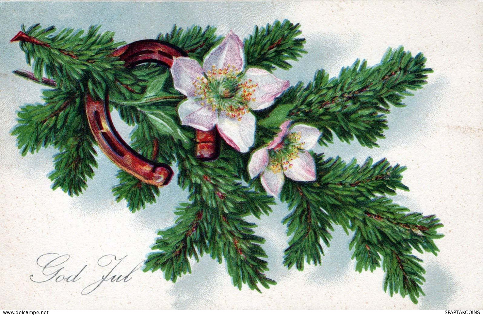 FLOWERS Vintage Postcard CPA #PKE676.A - Blumen