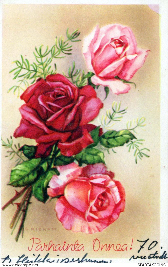 FLEURS Vintage Carte Postale CPA #PKE629.A - Flowers