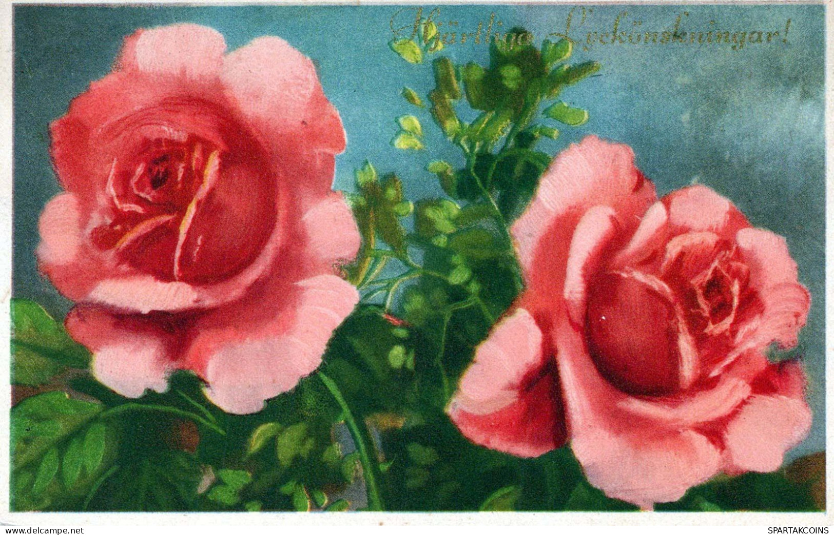 FLORES Vintage Tarjeta Postal CPA #PKE647.A - Blumen