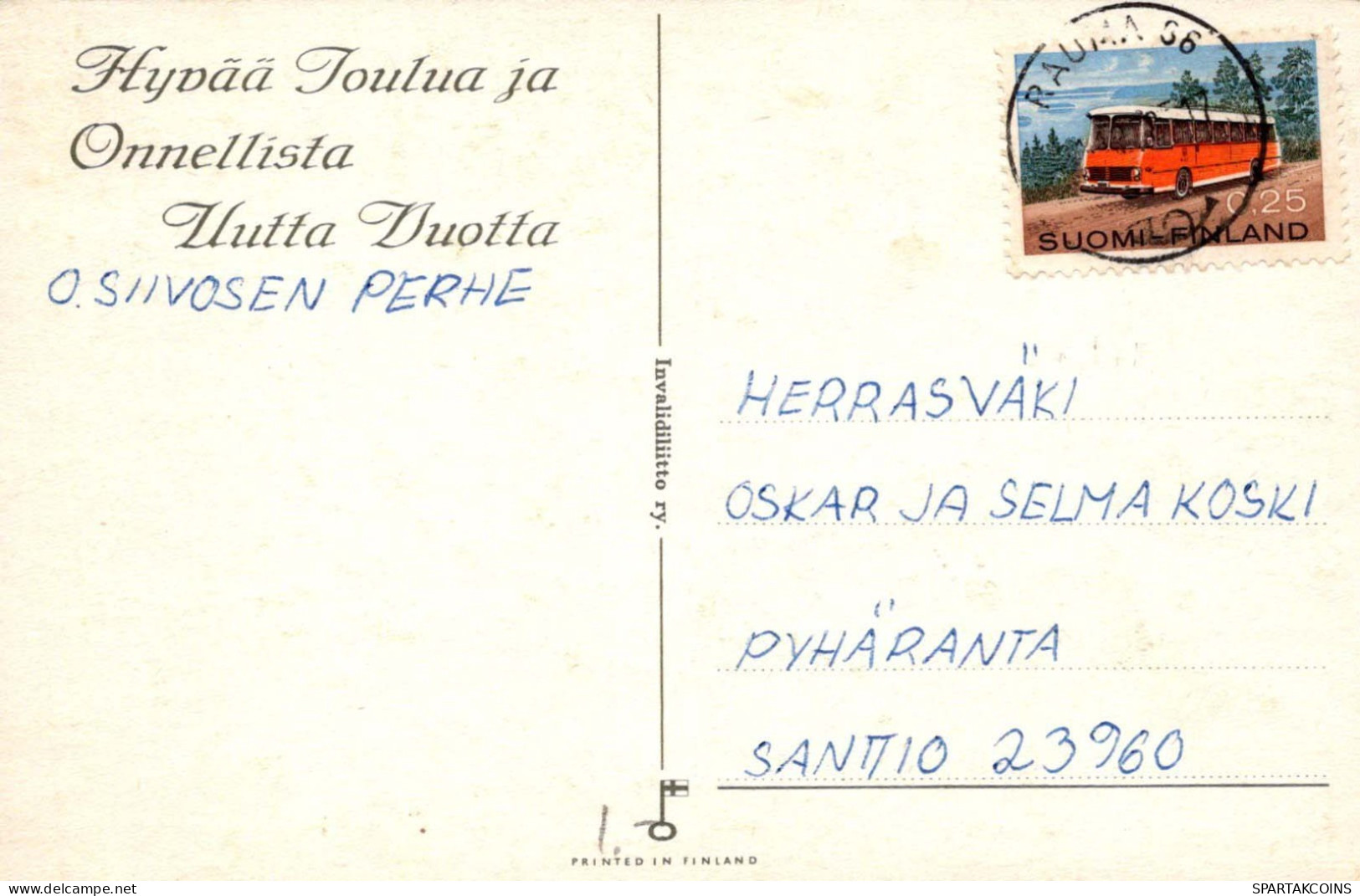 FLEURS Vintage Carte Postale CPA #PKE534.A - Blumen