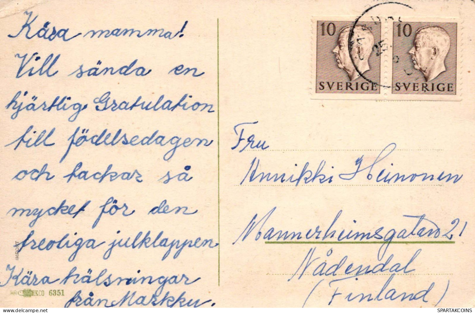FLORES Vintage Tarjeta Postal CPA #PKE517.A - Fleurs