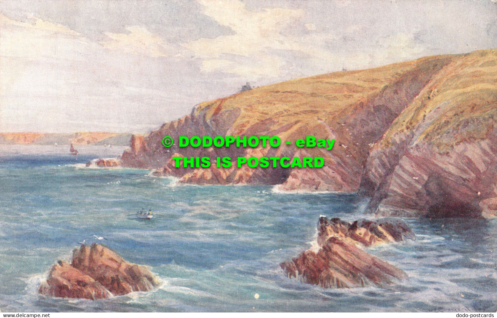 R548890 Newquay. Smugglers Cave. C. W. Faulkner. Series No. 5980 - Welt