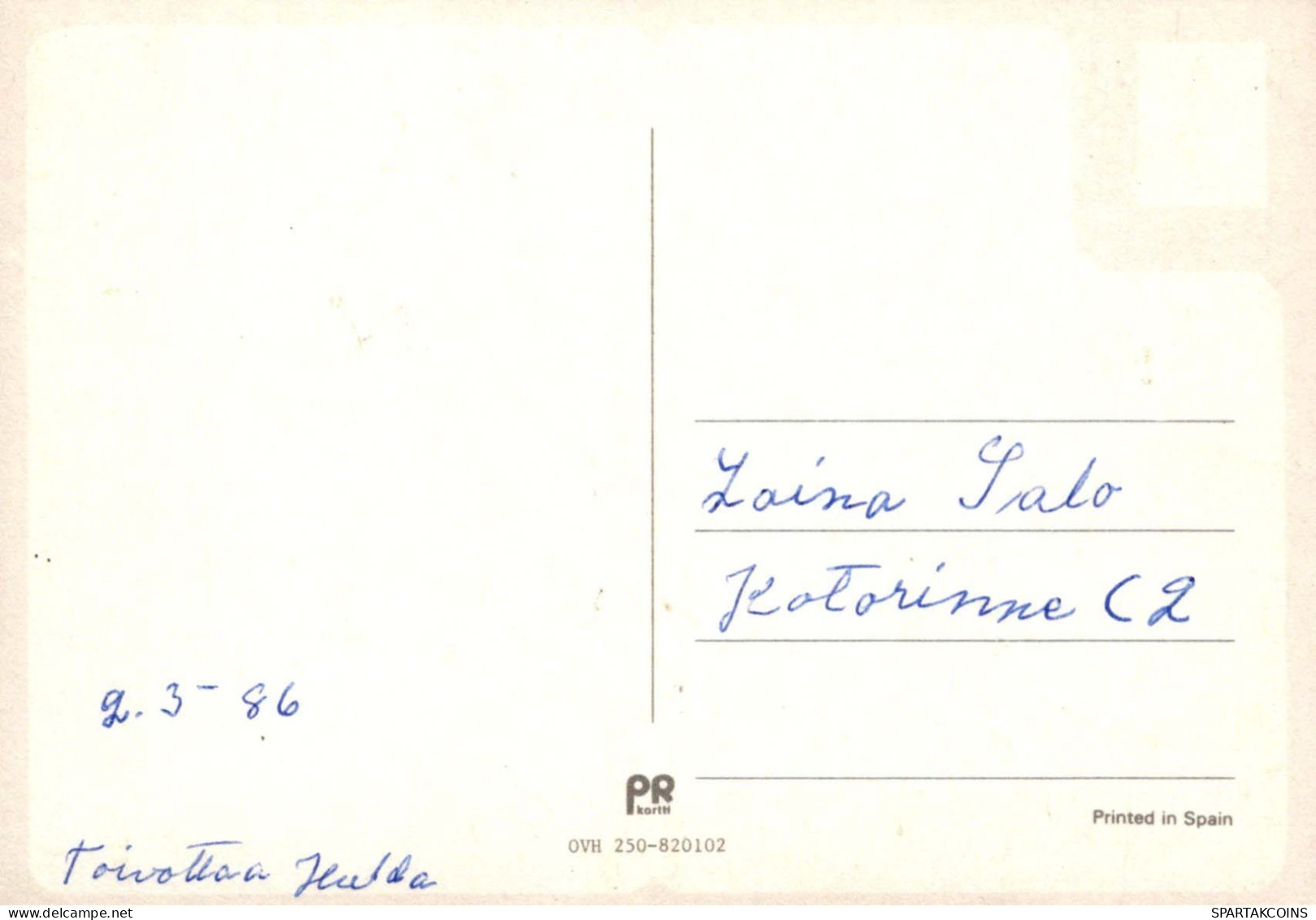 FIORI Vintage Cartolina CPSM #PBZ436.A - Blumen