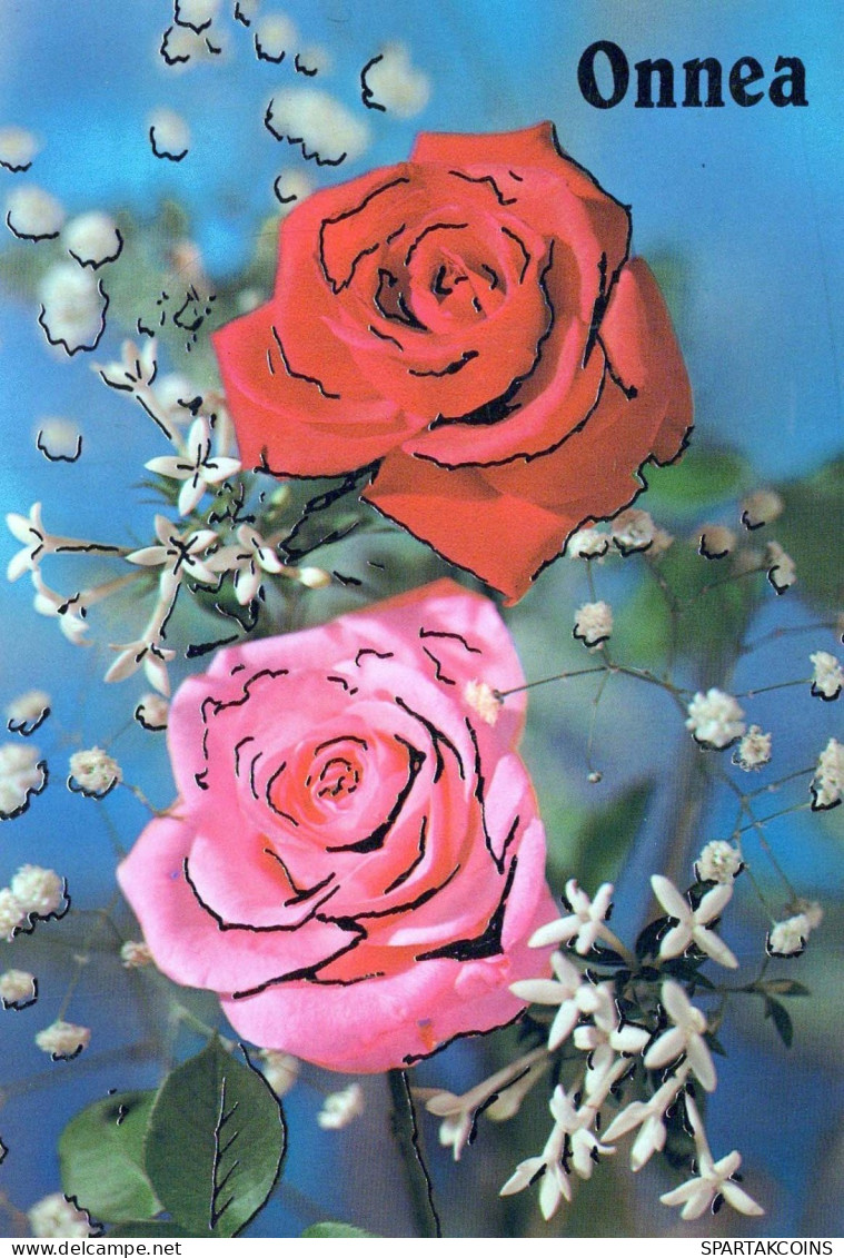FIORI Vintage Cartolina CPSM #PBZ436.A - Fleurs
