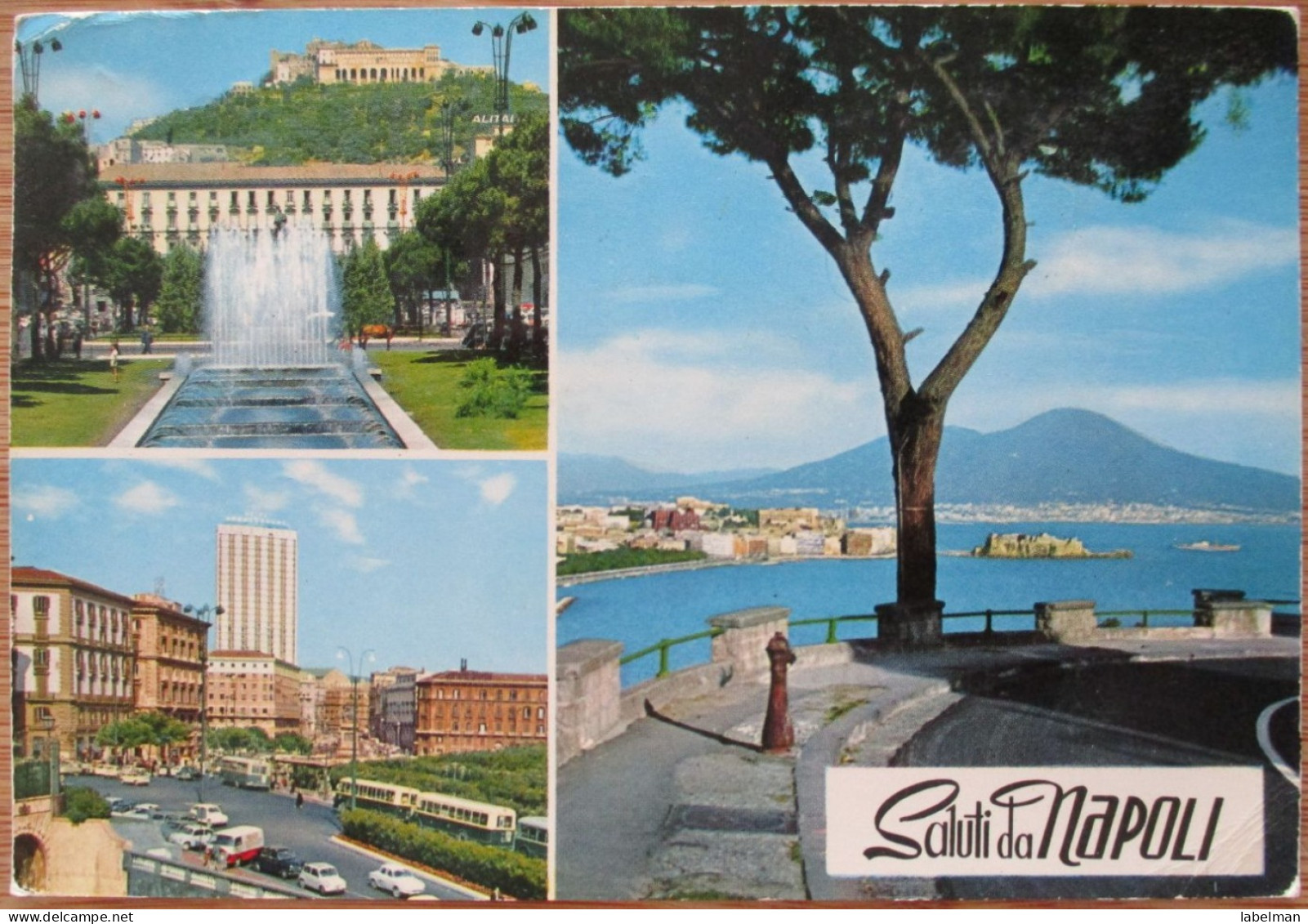 ITALIA ITALY NAPOLI NAPLES MULTI VIEW PANORAMA POSTCARD CARTE POSTALE ANSICHTSKARTE CARTOLINA POSTKARTE CARD - Napoli (Napels)