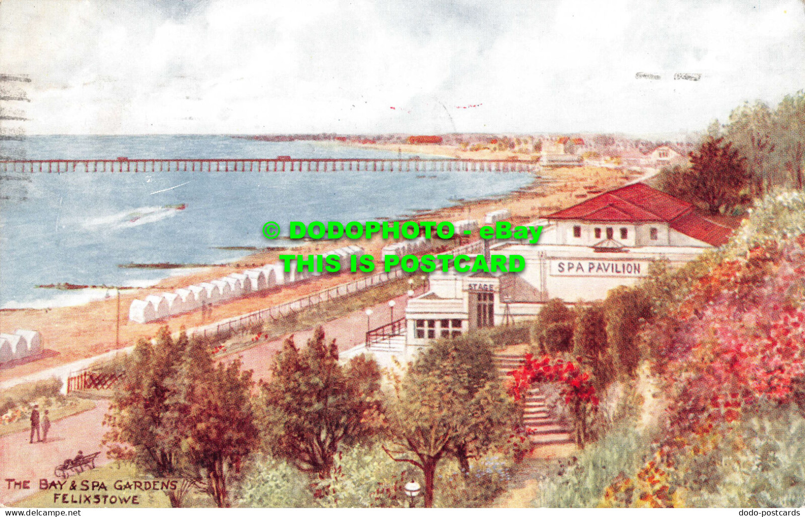 R549218 Felixstowe. The Bay And Spa Gardens. J. Salomon. 1952 - Welt