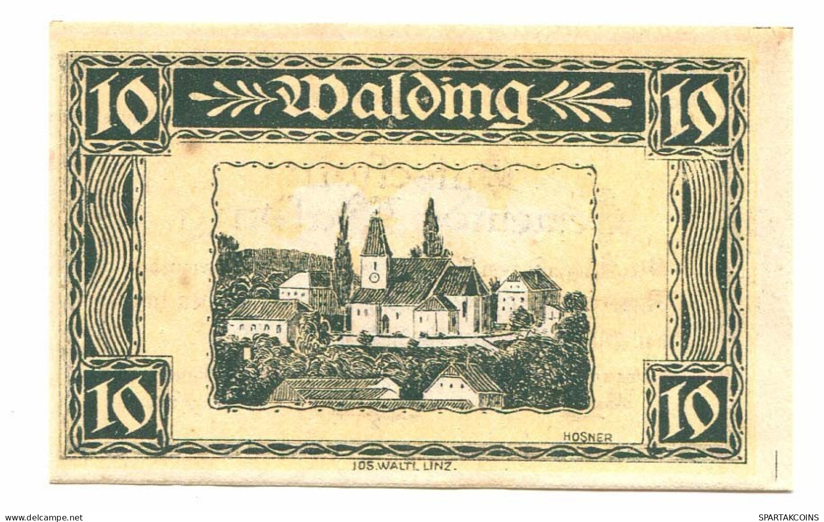 10 Heller 1920 WALDING Österreich UNC Notgeld Papiergeld Banknote #P10453 - Lokale Ausgaben