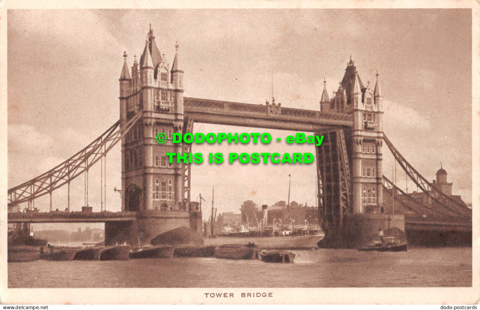 R549220 Tower Bridge. Tuck. Gravure Postcard London - Andere & Zonder Classificatie