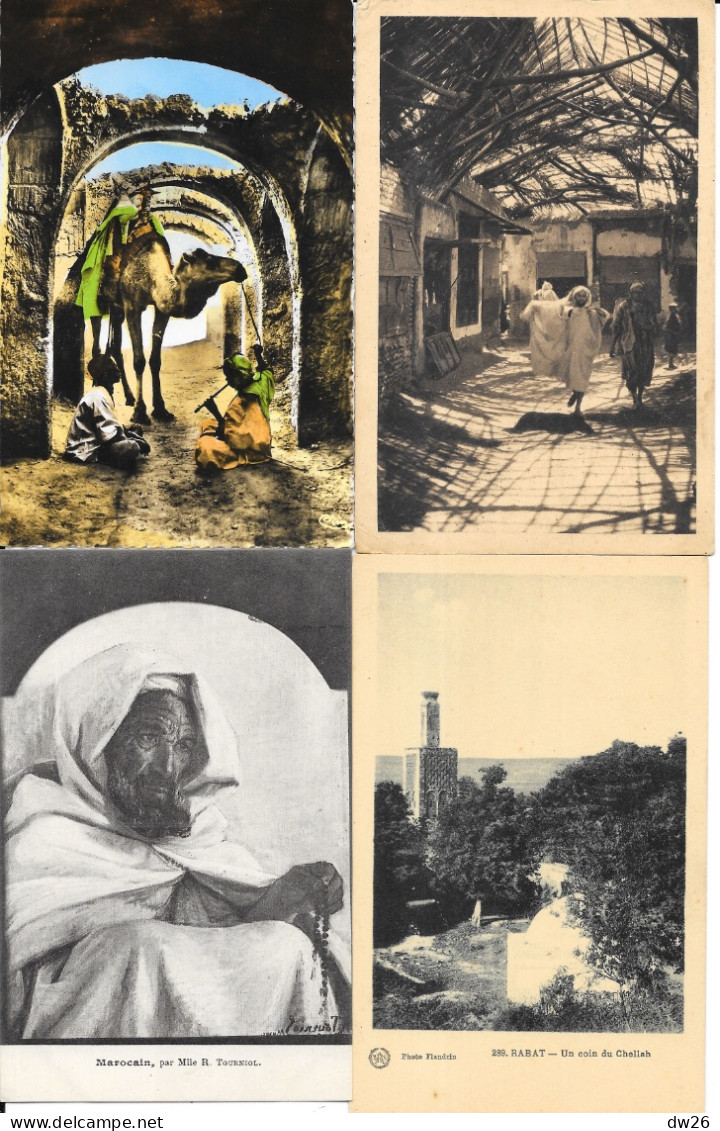 Lot N° 184 De 80 Cartes Du Maroc (CPA Et CPSM Petit Format) Villes, Villages, Scènes Et Types, Quelques Animations - 5 - 99 Postkaarten