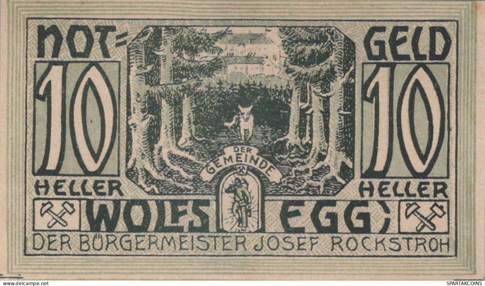 10 HELLER 1920 Stadt WOLFSEGG Oberösterreich Österreich UNC Österreich Notgeld #PH434 - Lokale Ausgaben