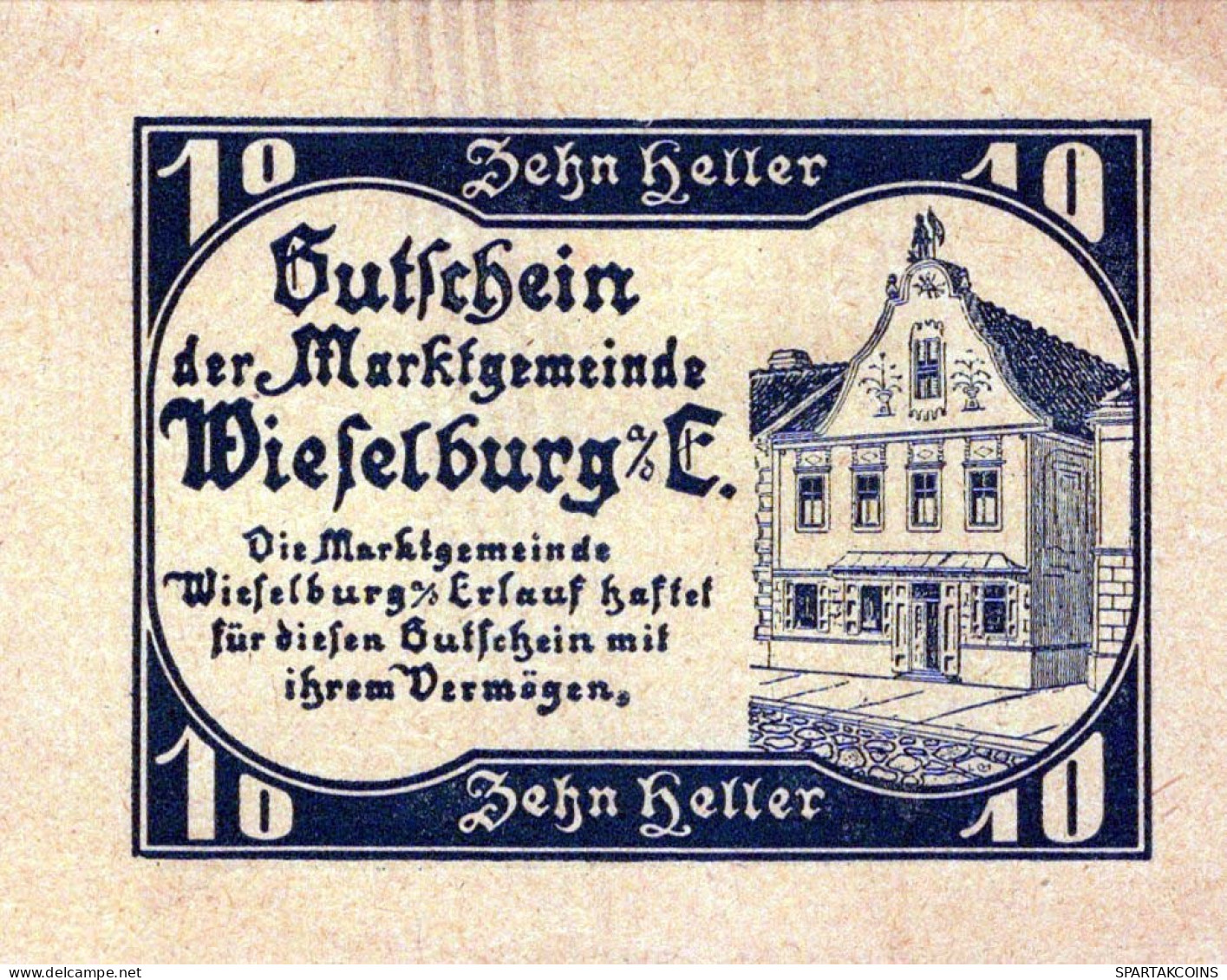 10 HELLER 1920 Stadt WILHELMSBURG Niedrigeren Österreich Notgeld #PD942 - Lokale Ausgaben