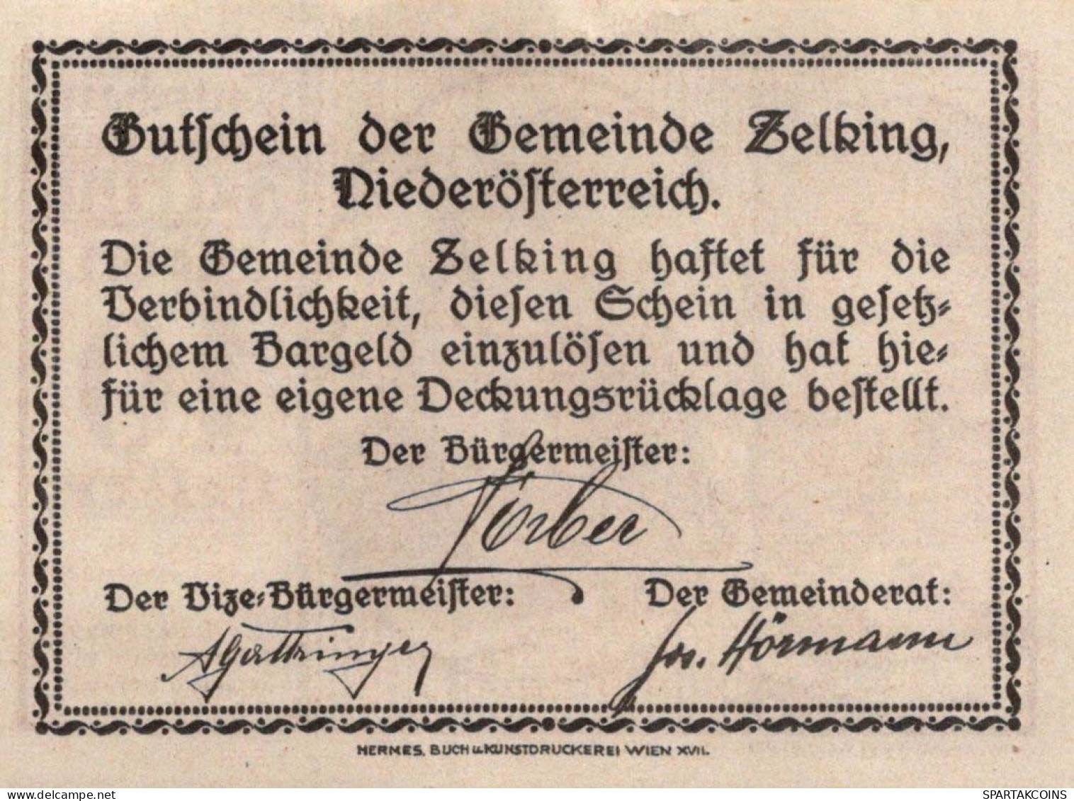 10 HELLER 1920 Stadt ZELL AM SEE Salzburg Österreich Notgeld Banknote #PE100 - Lokale Ausgaben