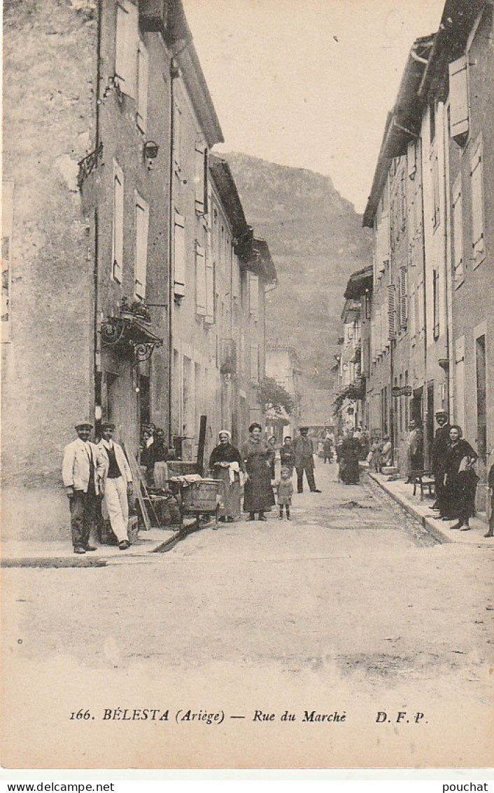 OP 14-(09) BELESTA - RUE DU MARCHE - VILLAGEOIS - ANIMATION - 2 SCANS - Other & Unclassified