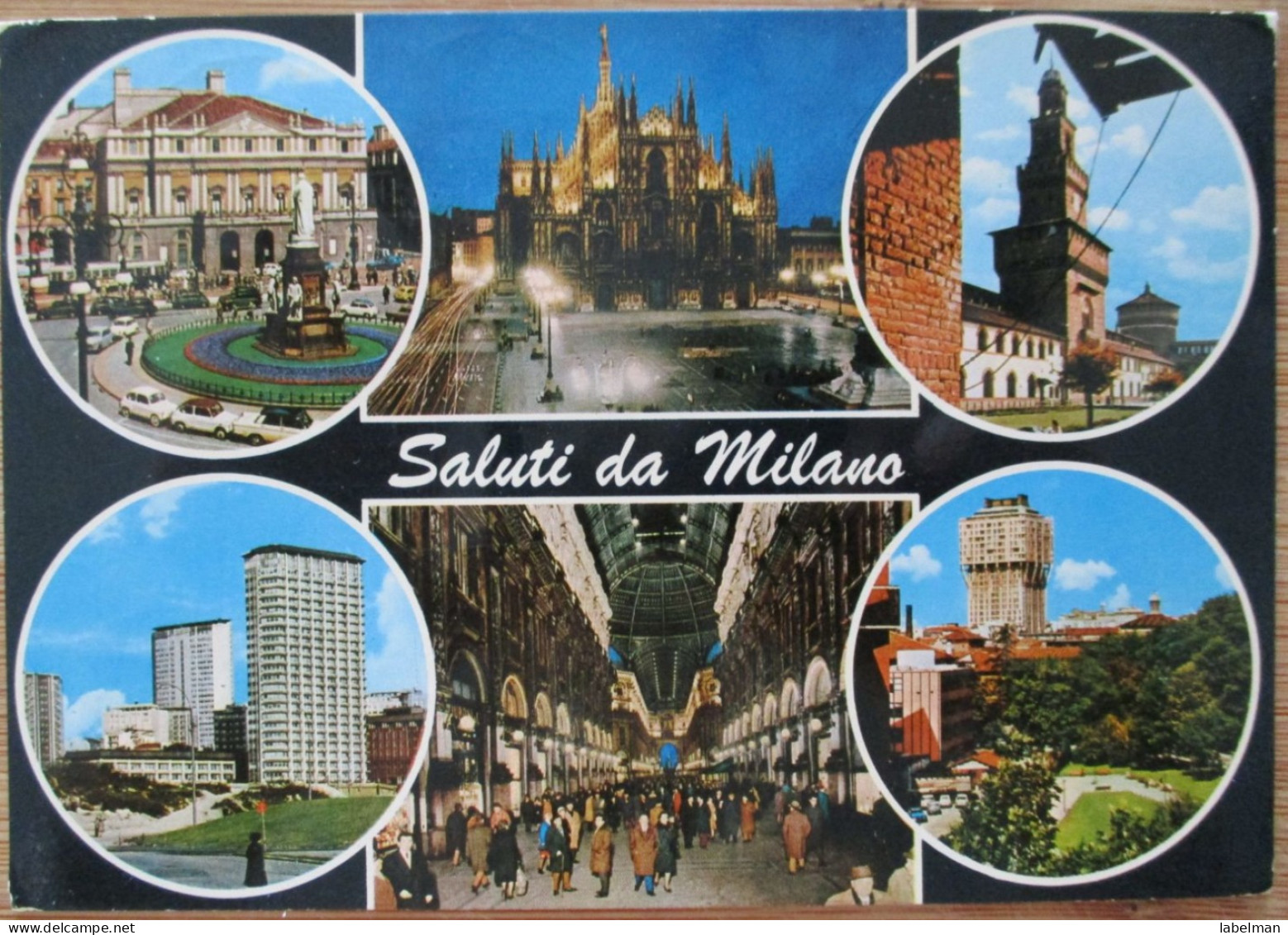 ITALIA ITALY MILANO MULTI VIEW PANORAMA POSTCARD CARTE POSTALE ANSICHTSKARTE CARTOLINA POSTKARTE CARD - Napoli (Neapel)