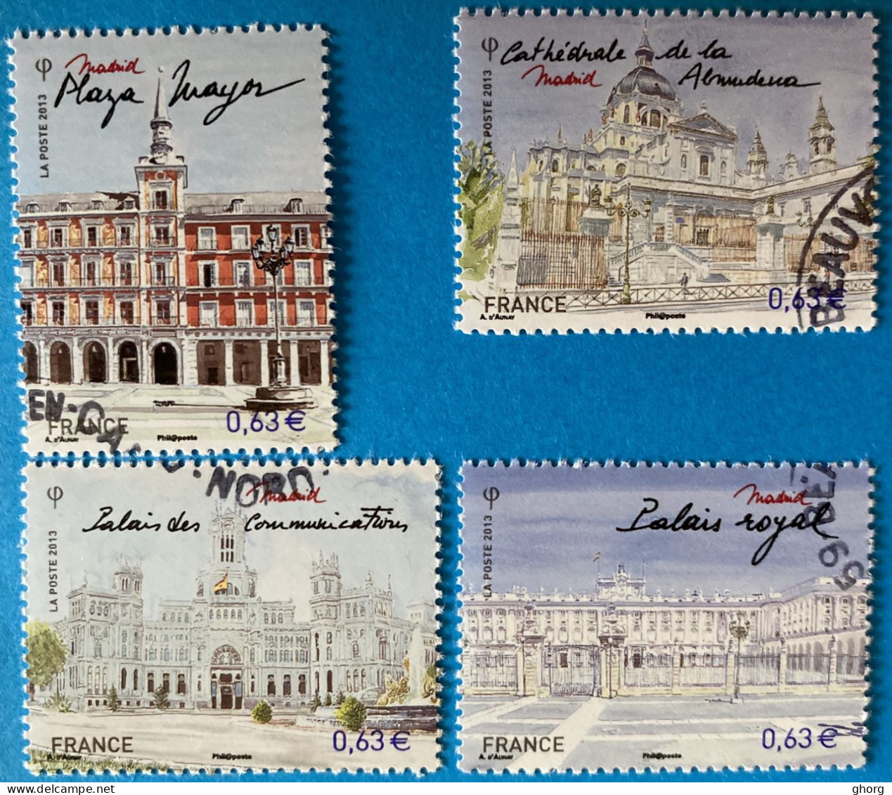 France 2013 : Capitales Européennes, Madrid N° 4730 à 4733 Oblitéré - Used Stamps