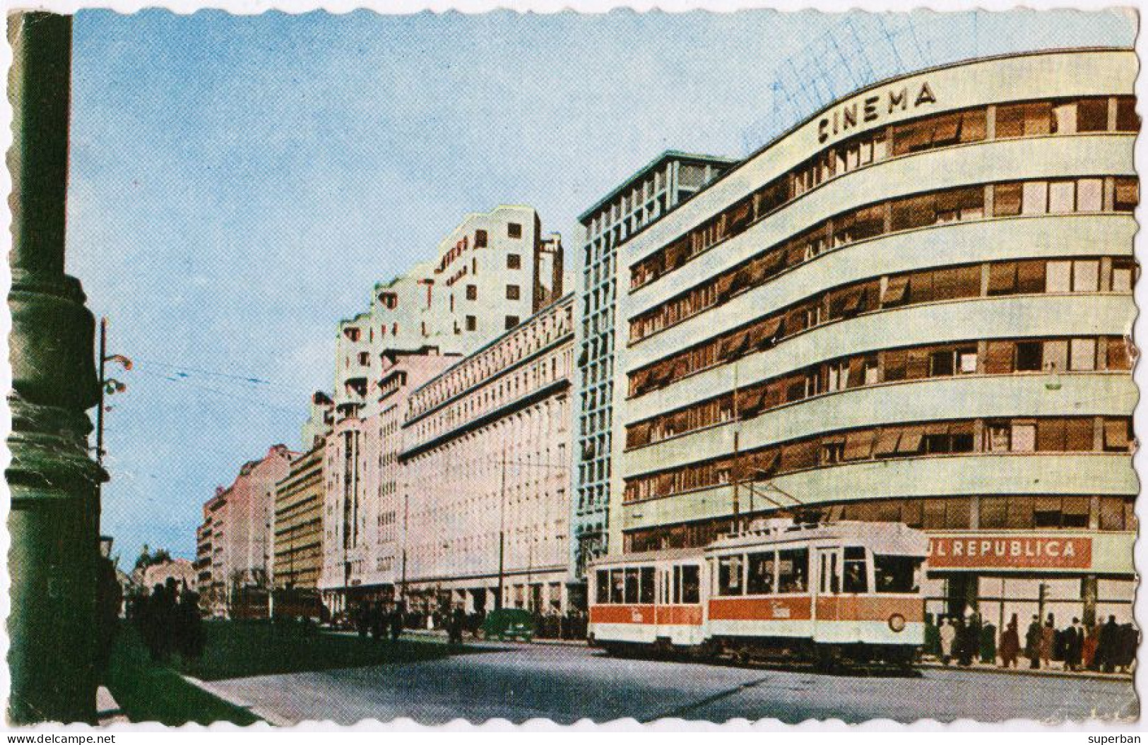 BUCURESTI : B-DUL G-RAL MAGHERU [ TRAMWAY ] ~ 1949 - '950 (an637) - Romania