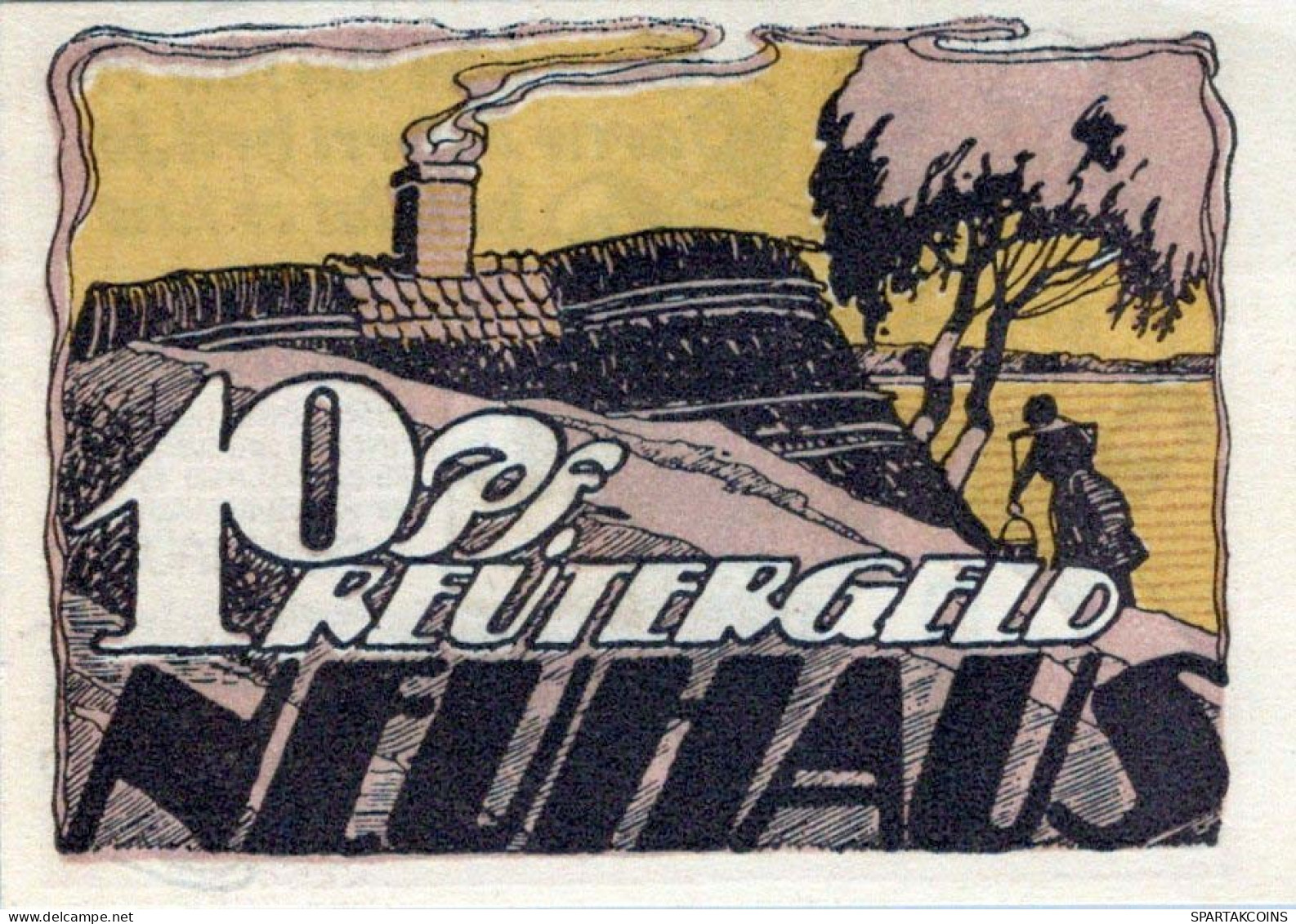 10 PFENNIG 1922 Stadt NEUHAUS MECKLENBURG-SCHWERIN UNC DEUTSCHLAND #PI502 - Lokale Ausgaben
