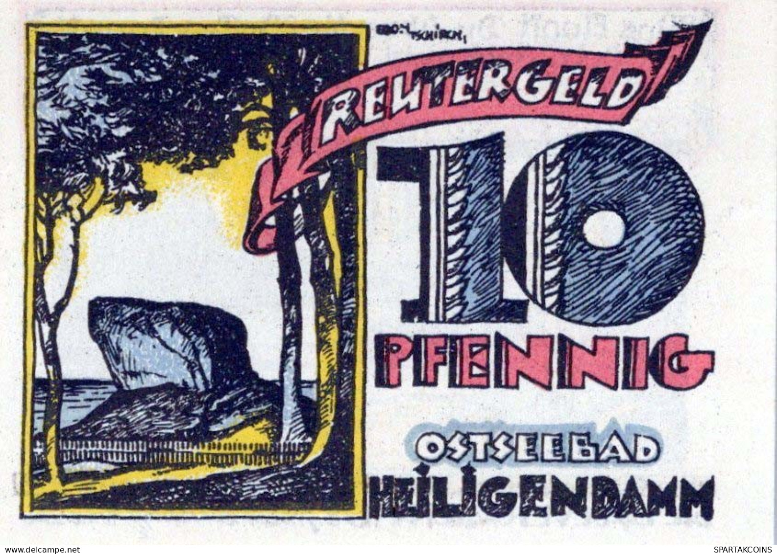10 PFENNIG 1922 Stadt HEILIGENDAMM Mecklenburg-Schwerin UNC DEUTSCHLAND #PI704 - Lokale Ausgaben