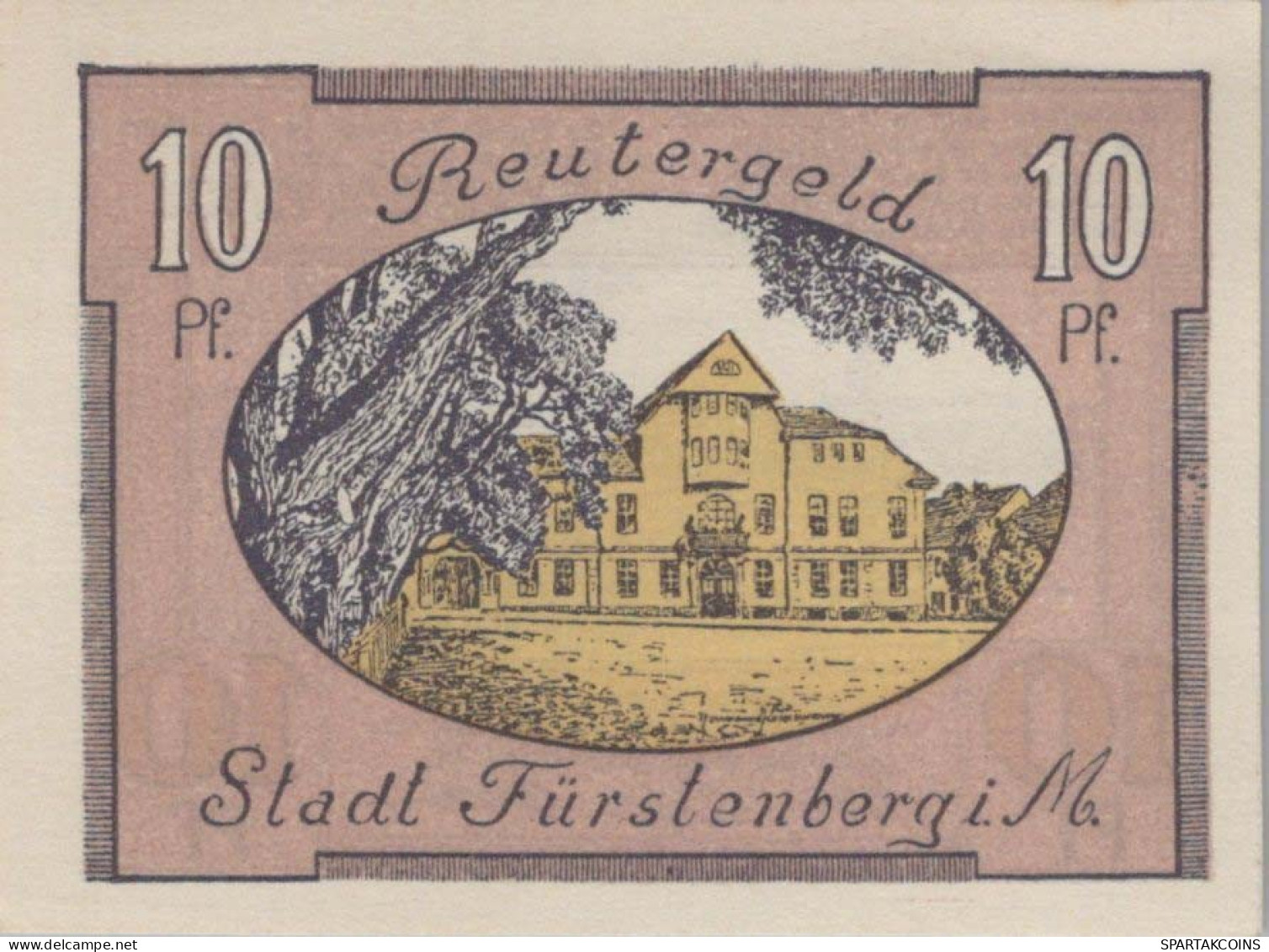 10 PFENNIG 1922 Stadt FÜRSTENBERG IN MECKLENBURG UNC DEUTSCHLAND #PH166 - Lokale Ausgaben