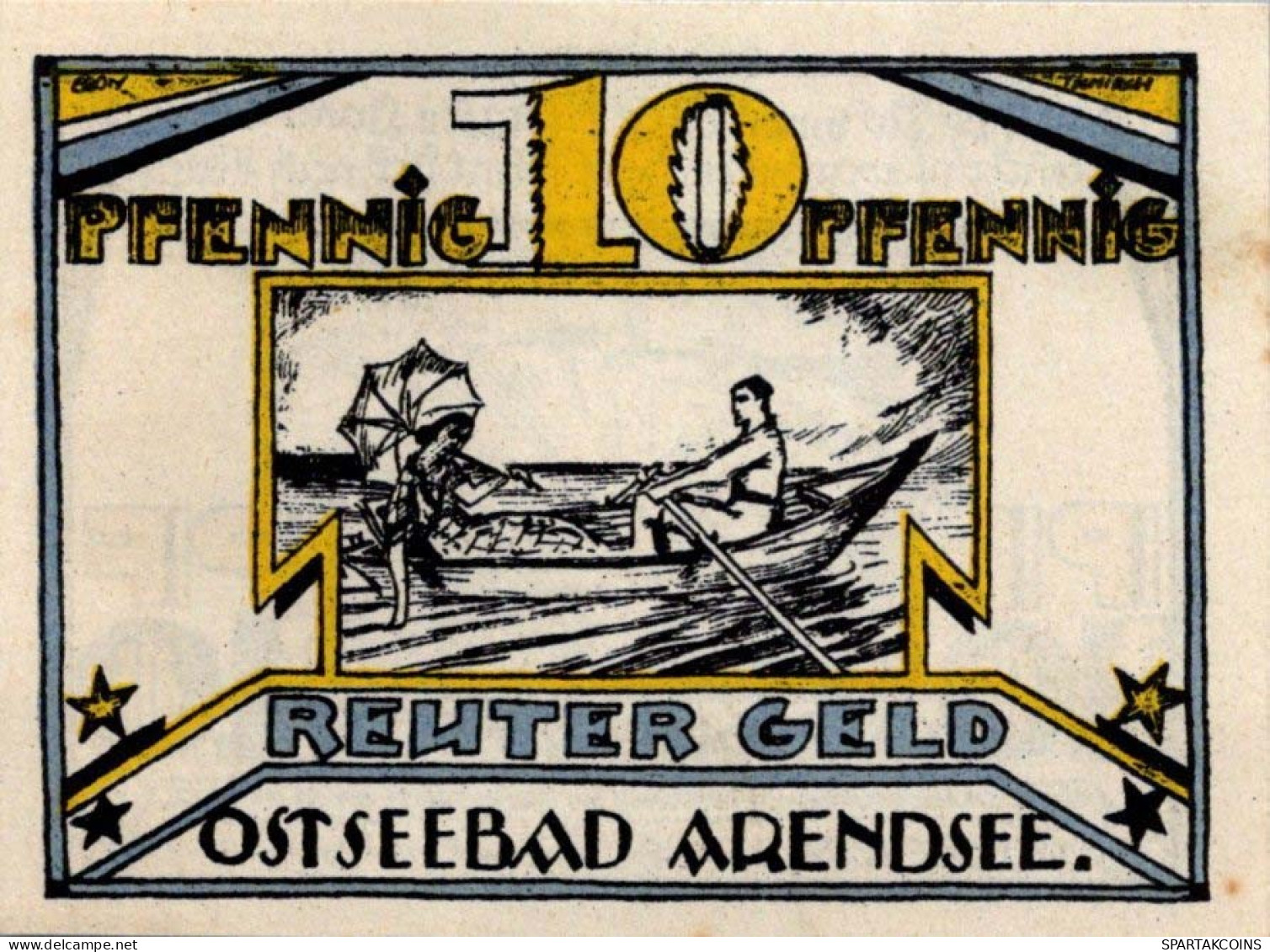 10 PFENNIG 1922 Stadt ARENDSEE MECKLENBURG-SCHWERIN UNC DEUTSCHLAND #PI847 - Lokale Ausgaben