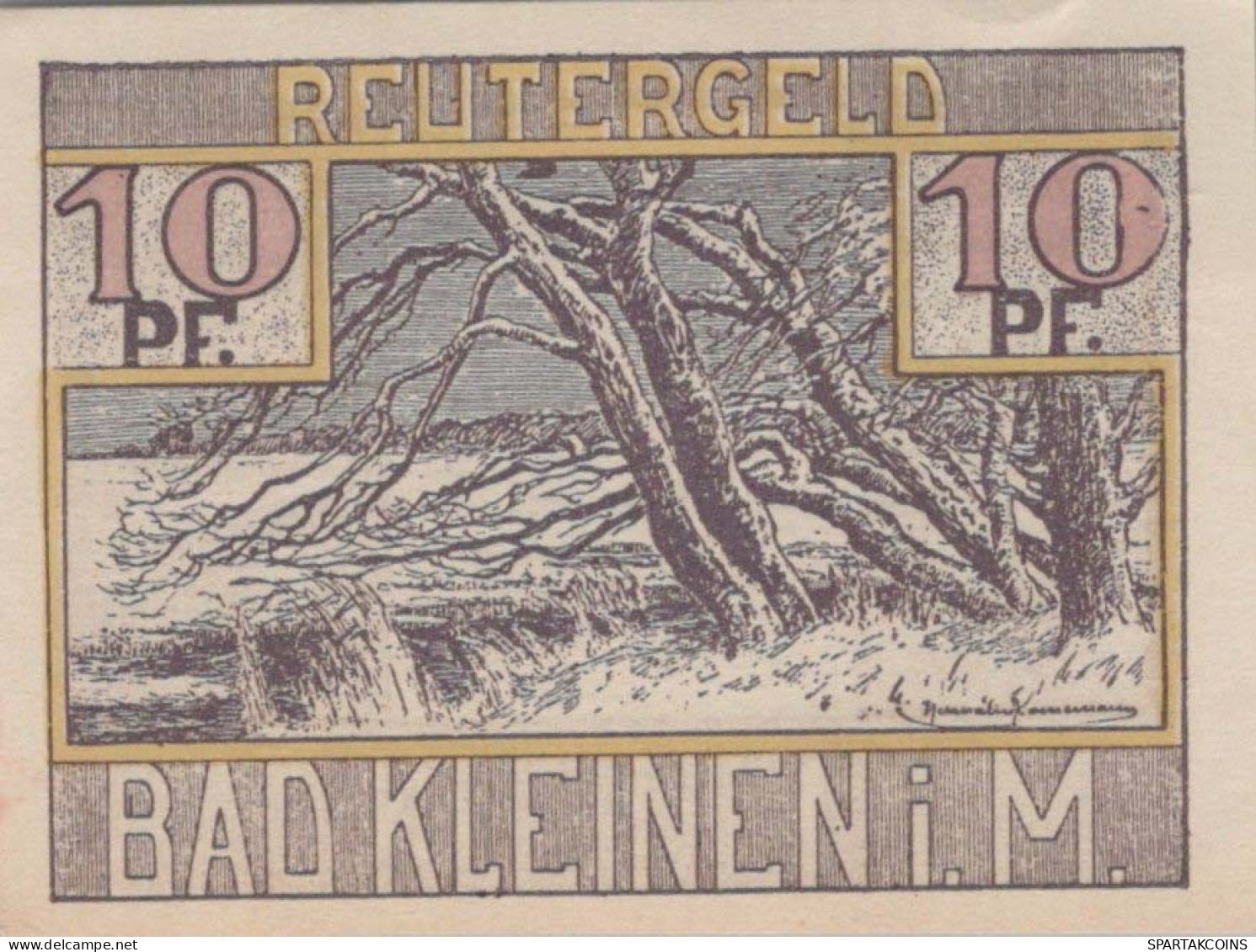 10 PFENNIG 1922 Stadt BAD KLEINEN Mecklenburg-Schwerin UNC DEUTSCHLAND #PI494 - Lokale Ausgaben