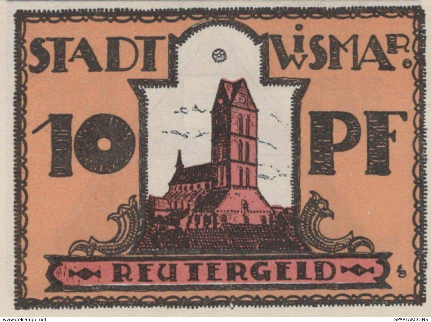 10 PFENNIG 1921 Stadt WISMAR Mecklenburg-Schwerin UNC DEUTSCHLAND Notgeld #PI873 - Lokale Ausgaben