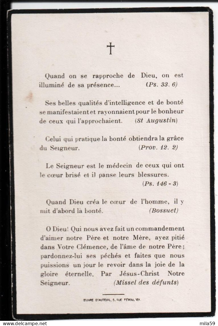 Souvenir De Docteur Maurice Barraud, Ancien Interne Des Hôpitaux De Paris. Décédé à Angoulême Le 7 Décembre 1932. - Religion &  Esoterik