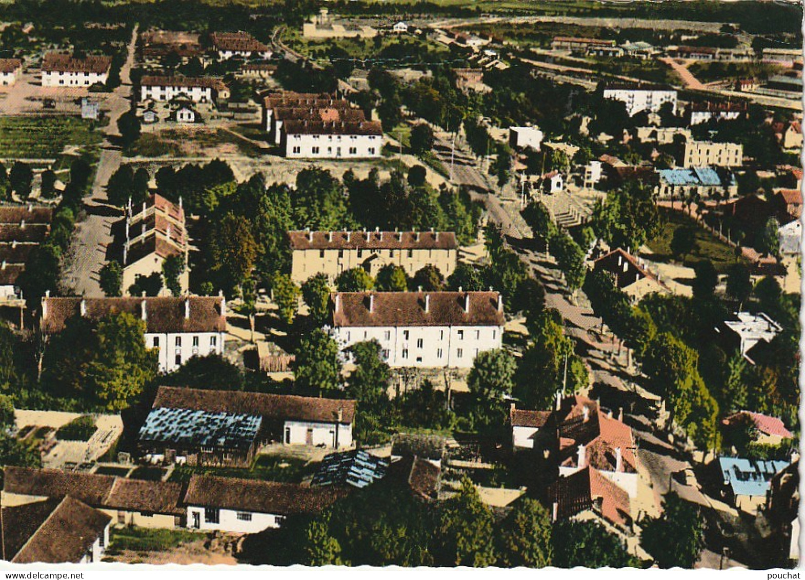 OP 17-(10) MAILLY LE CAMP - VUE AERIENNE - CARTE COULEURS - 2 SCANS - Mailly-le-Camp