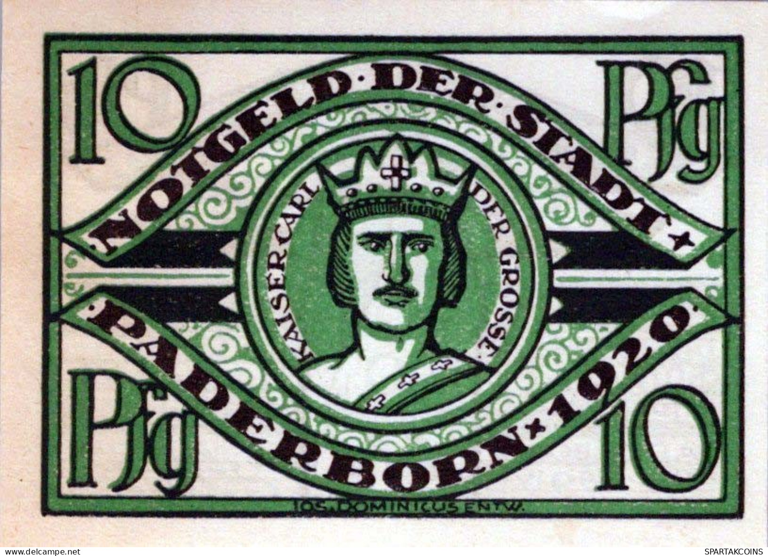 10 PFENNIG 1920 Stadt PADERBORN Westphalia DEUTSCHLAND Notgeld Banknote #PF887 - [11] Local Banknote Issues