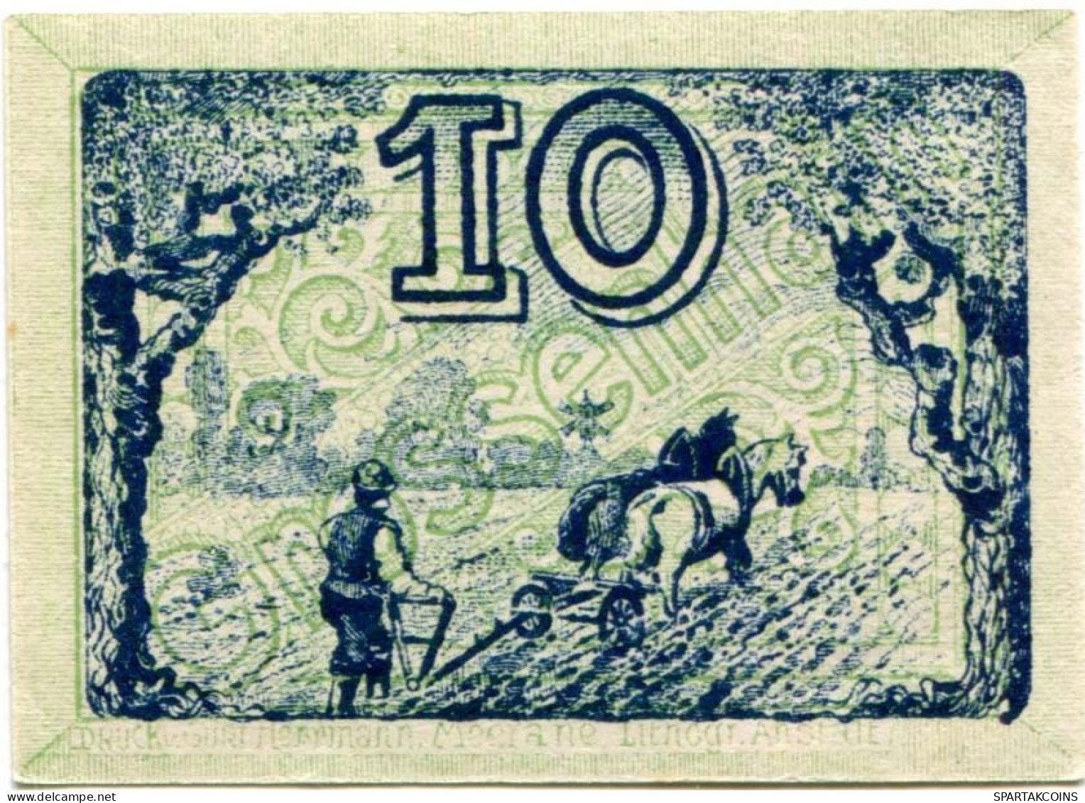 10 PFENNIG 1920 Stadt GROSSENHAIN Saxony DEUTSCHLAND Notgeld Papiergeld Banknote #PL675 - [11] Local Banknote Issues