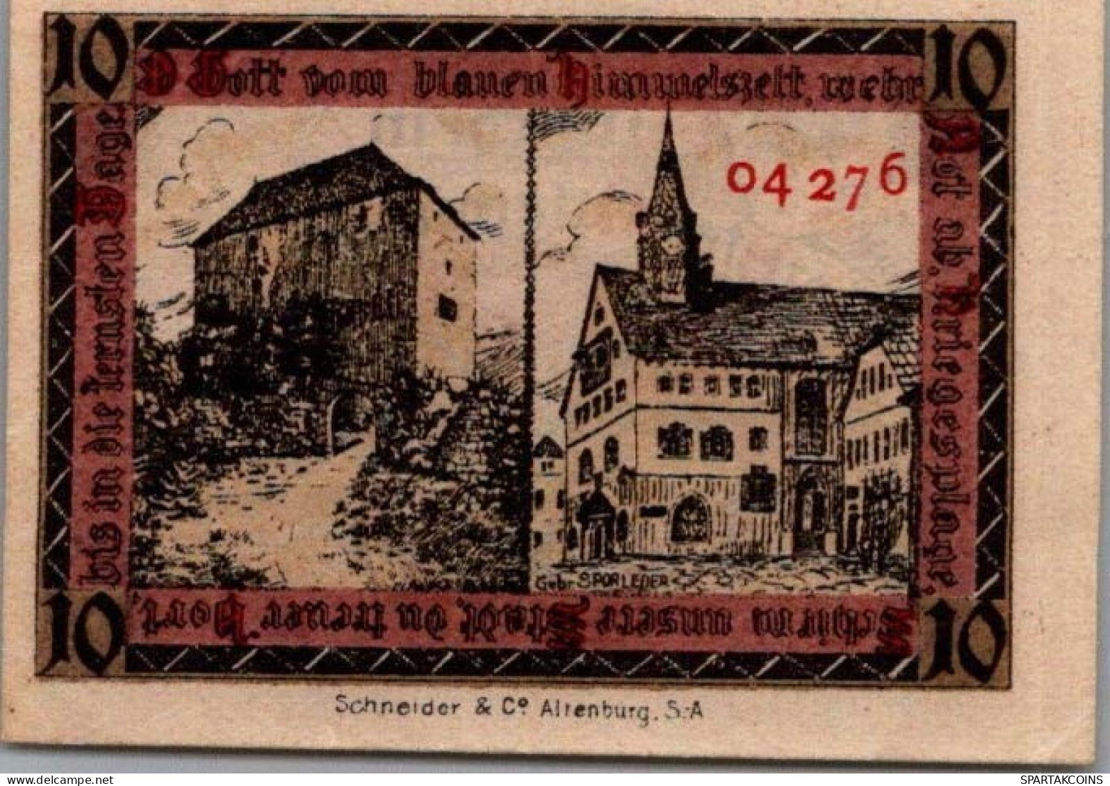 10 PFENNIG 1919 Stadt ORLAMÜNDE Thuringia UNC DEUTSCHLAND Notgeld #PH197 - [11] Emissions Locales