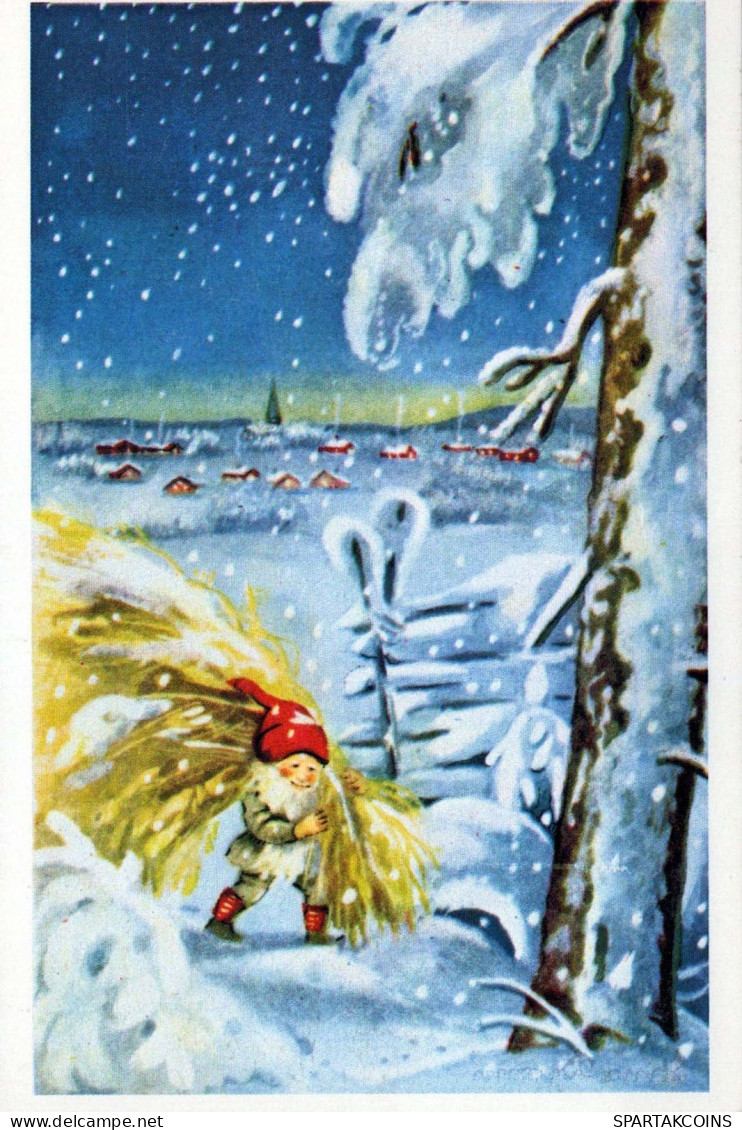 WEIHNACHTSMANN SANTA CLAUS Neujahr Weihnachten Vintage Ansichtskarte Postkarte CPSM #PAU604.DE - Santa Claus