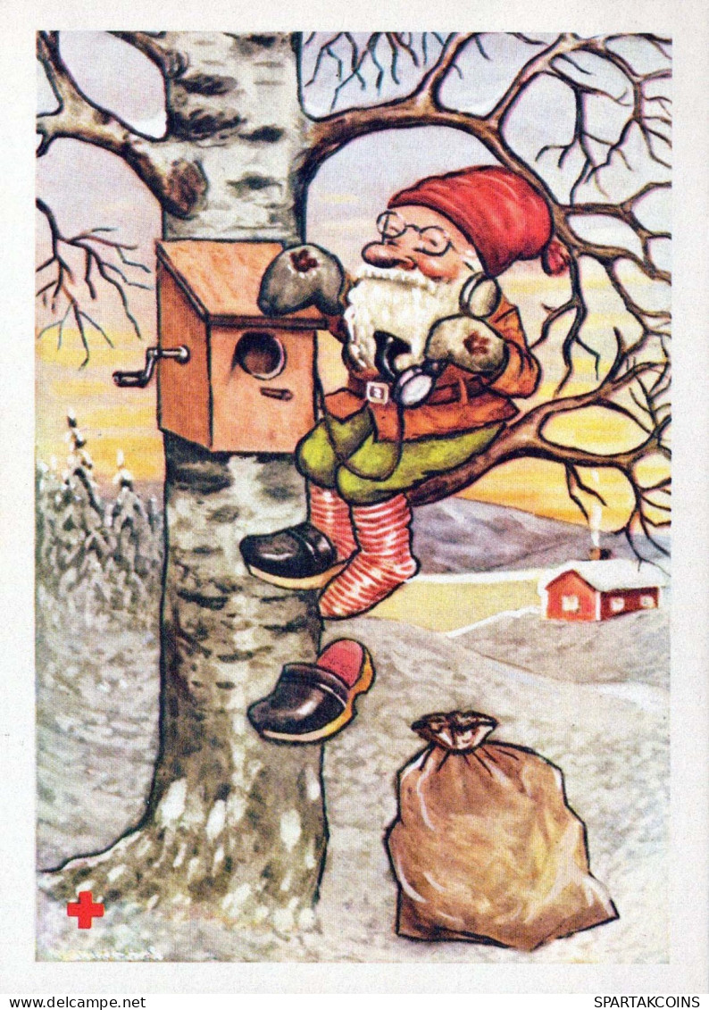 WEIHNACHTSMANN SANTA CLAUS Neujahr Weihnachten Vintage Ansichtskarte Postkarte CPSM #PAU537.DE - Santa Claus