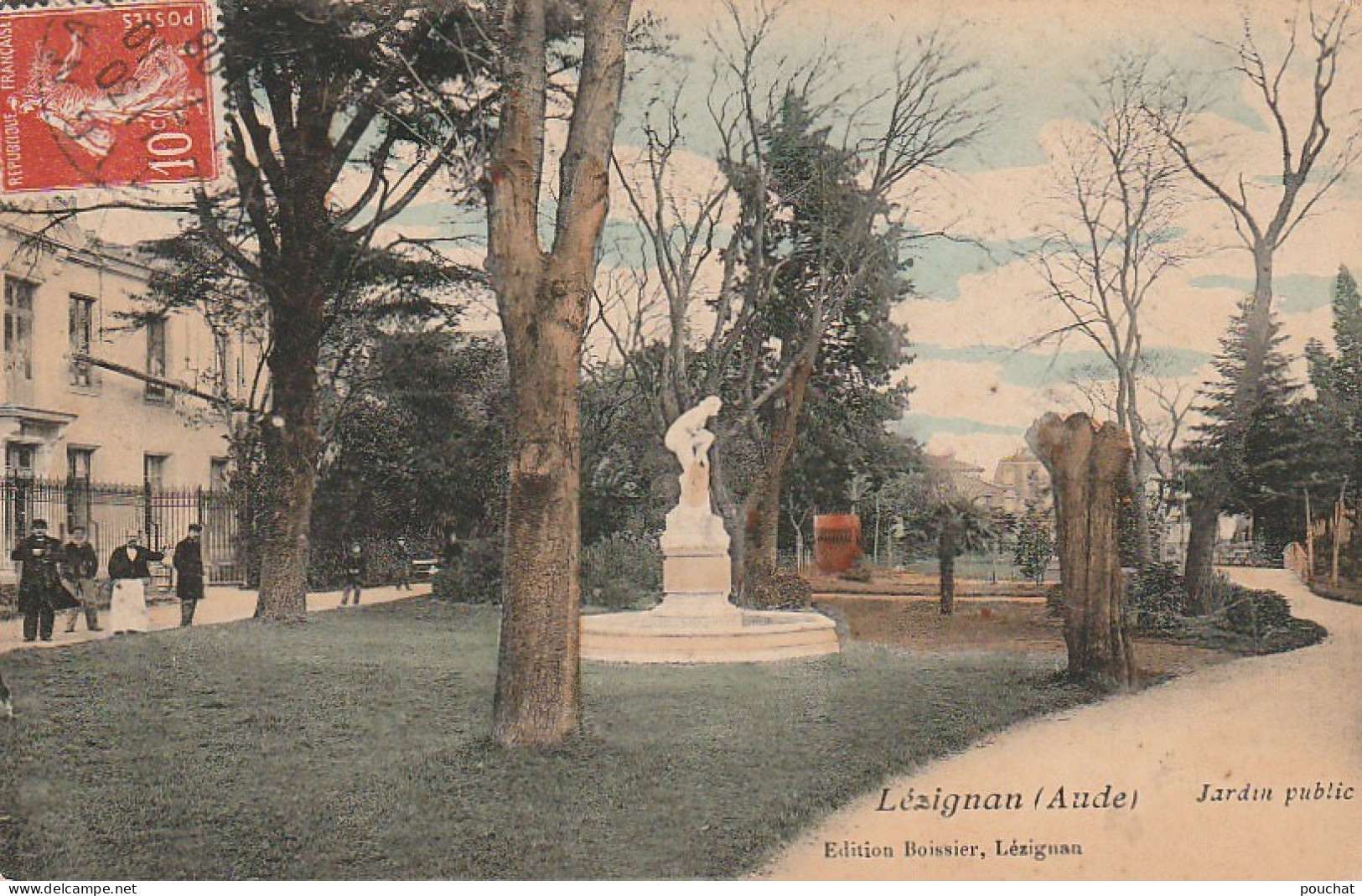 OP 18-(11) LEZIGNAN - JARDIN PUBLIC - CARTE COLOREE  - 2 SCANS - Otros & Sin Clasificación