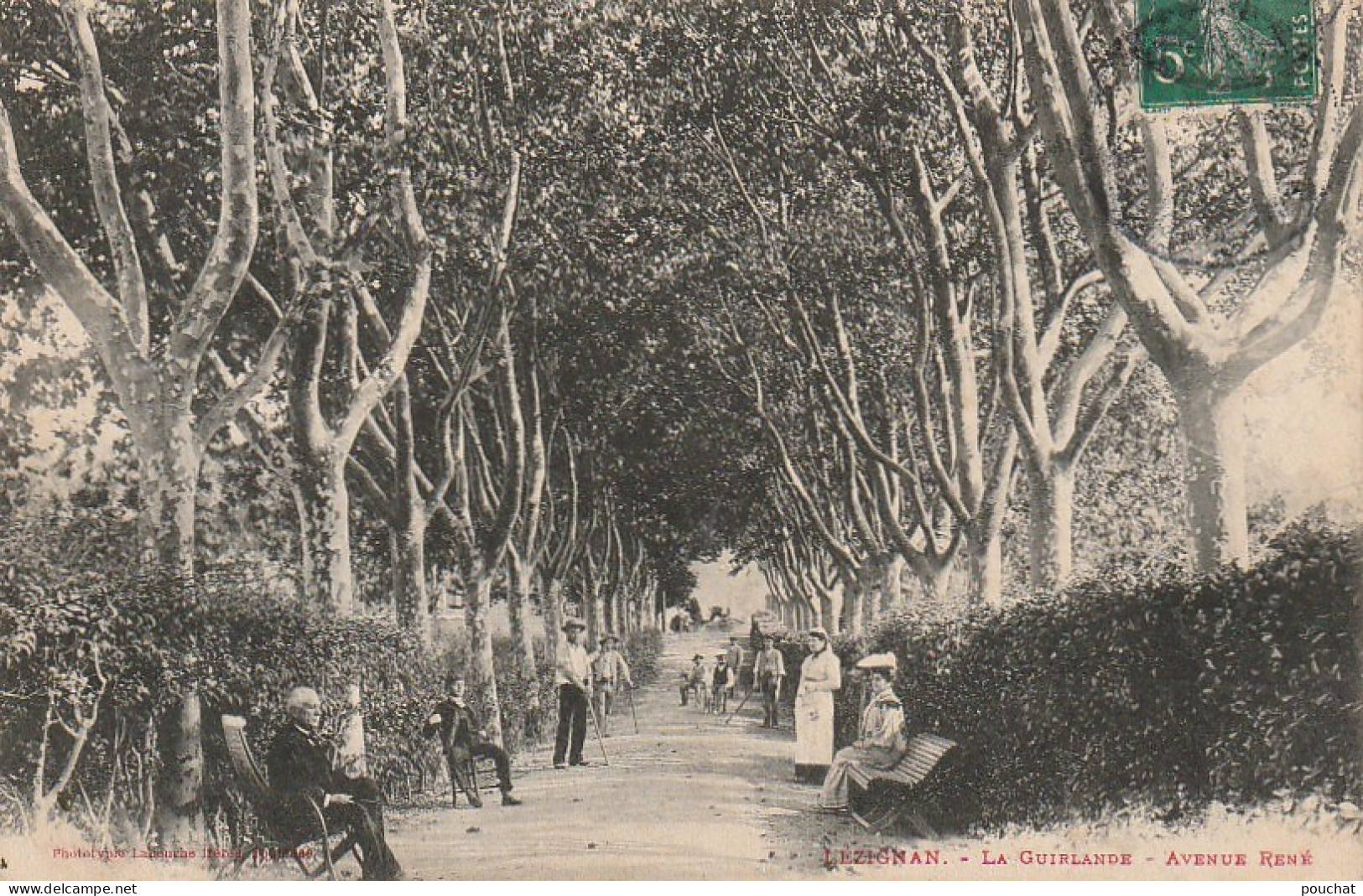 OP 18-(11) LEZIGNAN - LA GUIRLANDE - AVENUE RENE - ANIMATION - 2 SCANS - Other & Unclassified