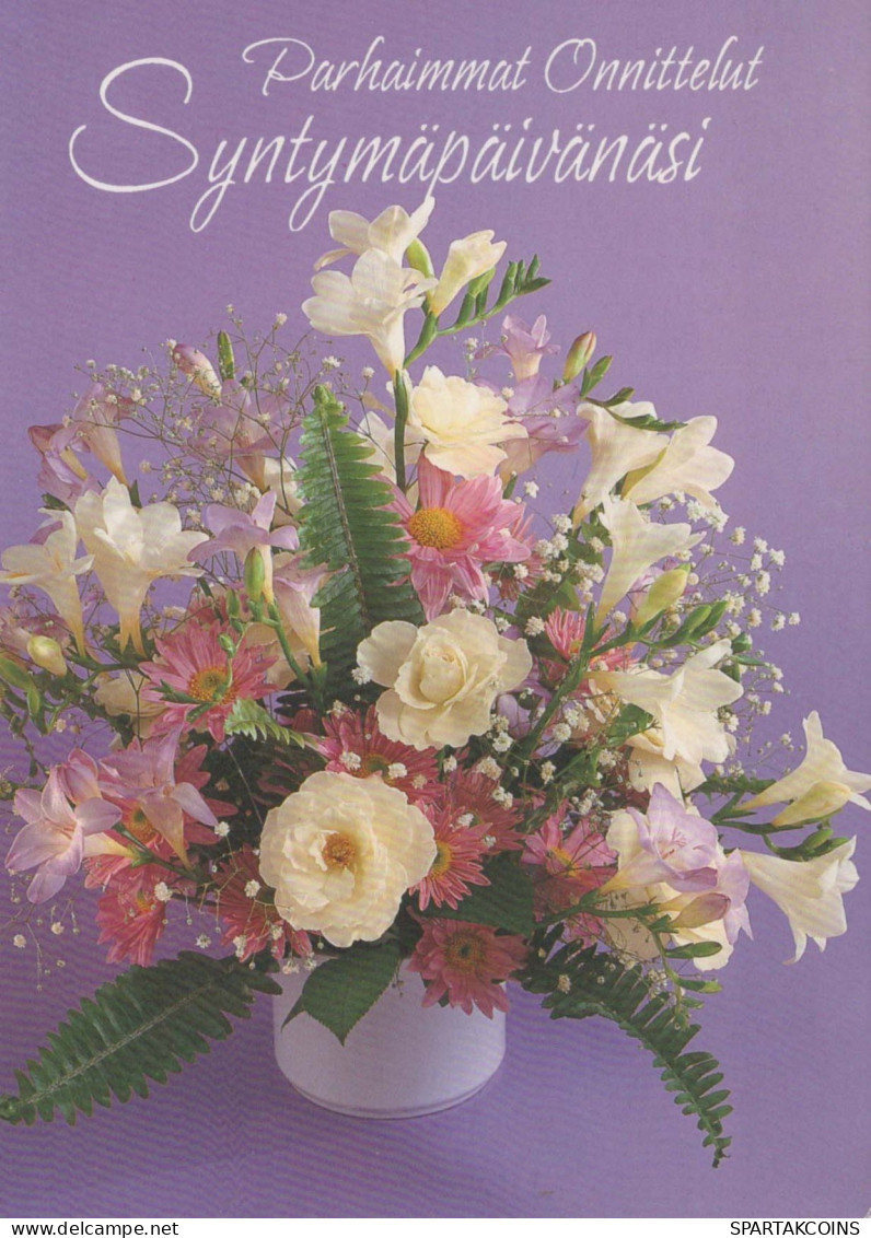 FLOWERS Vintage Ansichtskarte Postkarte CPSM #PAS035.DE - Flowers