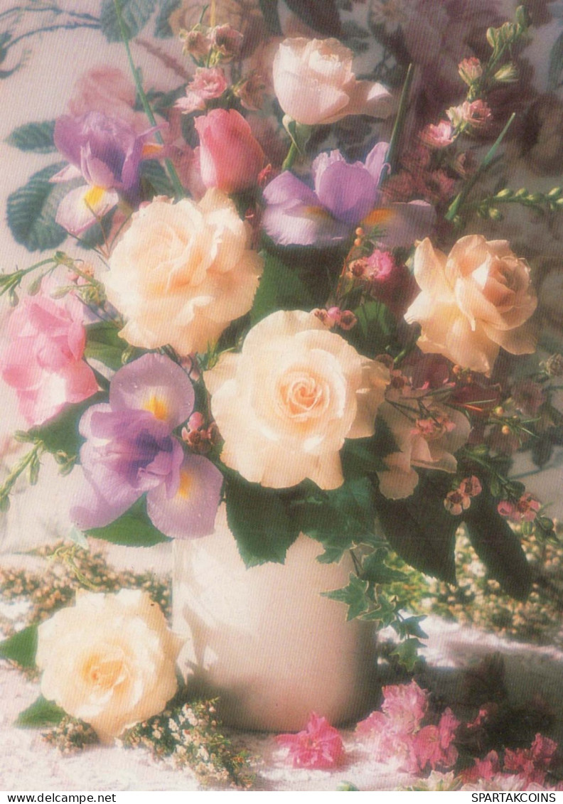 FLOWERS Vintage Ansichtskarte Postkarte CPSM #PAR734.DE - Flowers