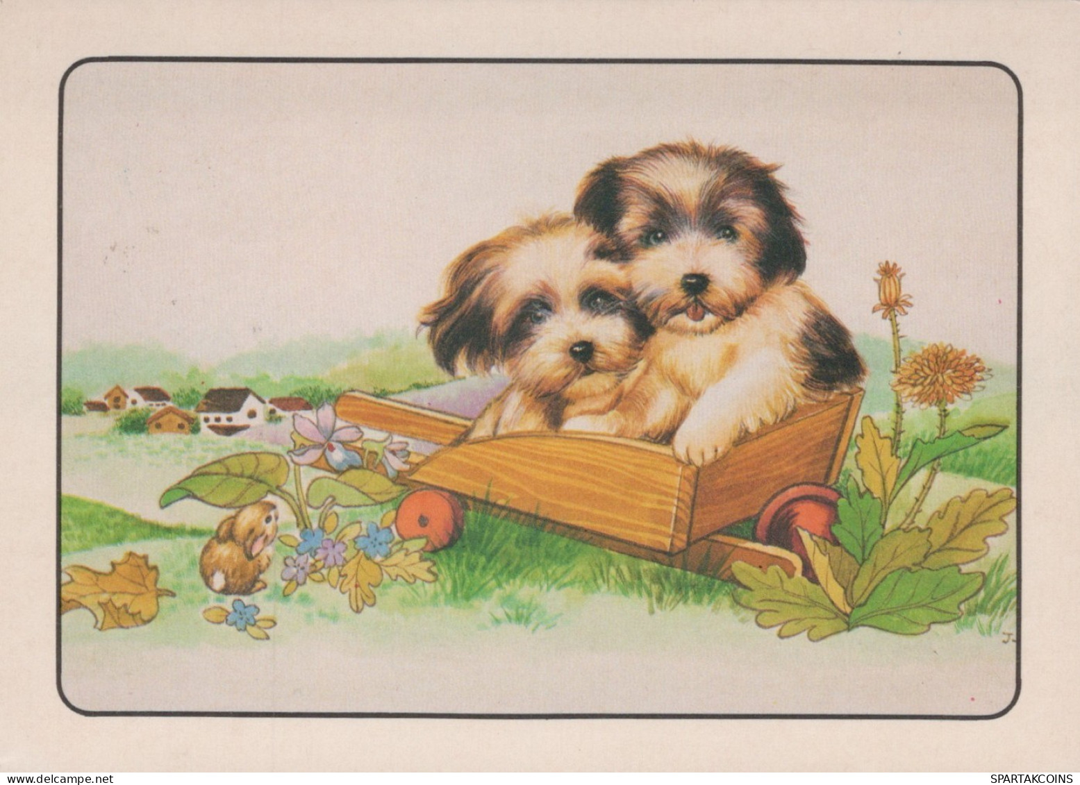 HUND Tier Vintage Ansichtskarte Postkarte CPSM #PAN552.DE - Dogs