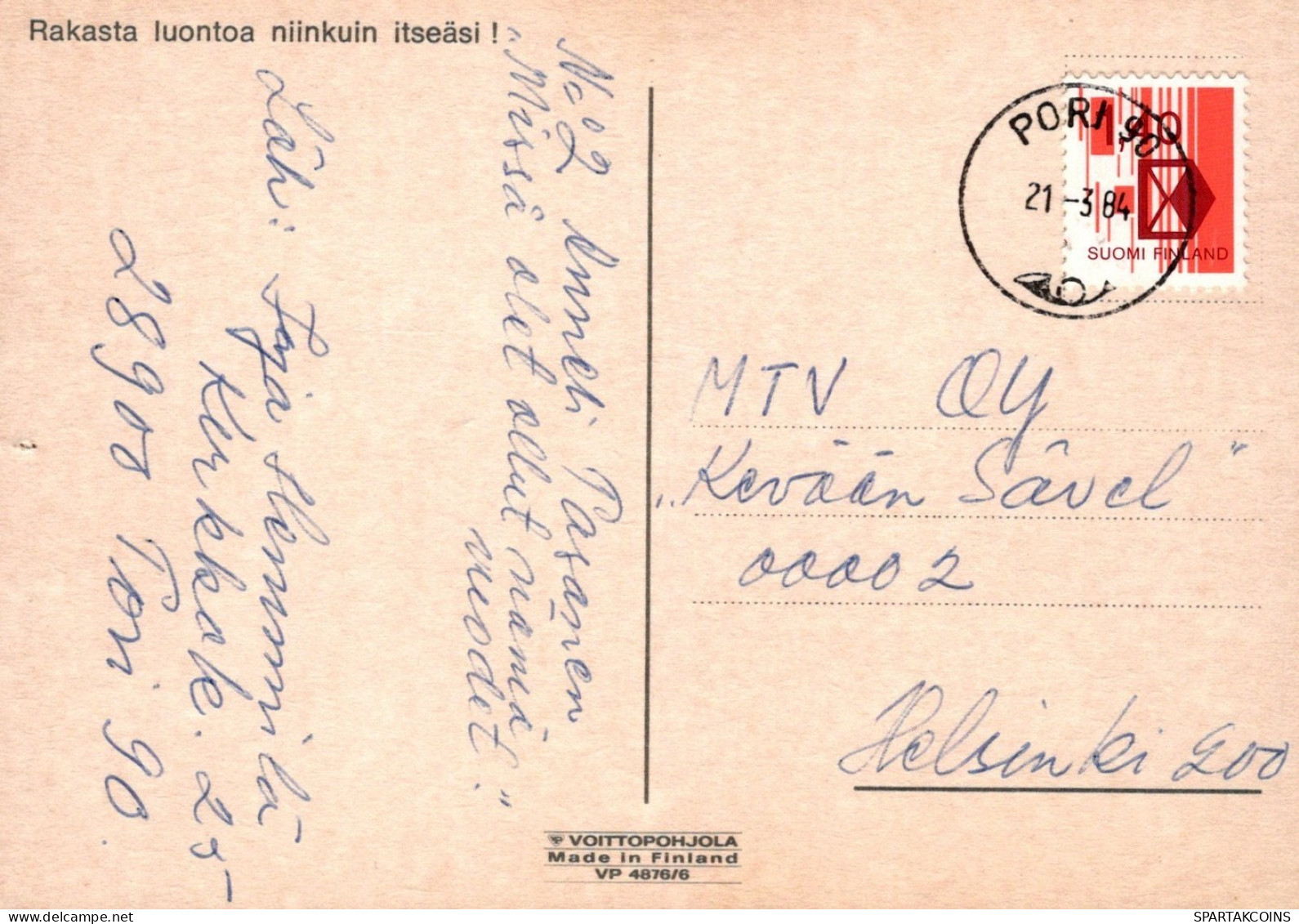 VOGEL Tier Vintage Ansichtskarte Postkarte CPSM #PAM743.DE - Vögel