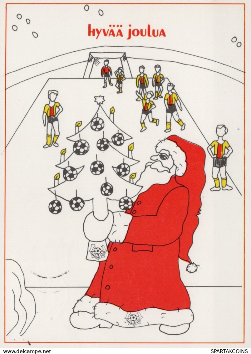 WEIHNACHTSMANN SANTA CLAUS WEIHNACHTSFERIEN Vintage Postkarte CPSM #PAK078.DE - Santa Claus