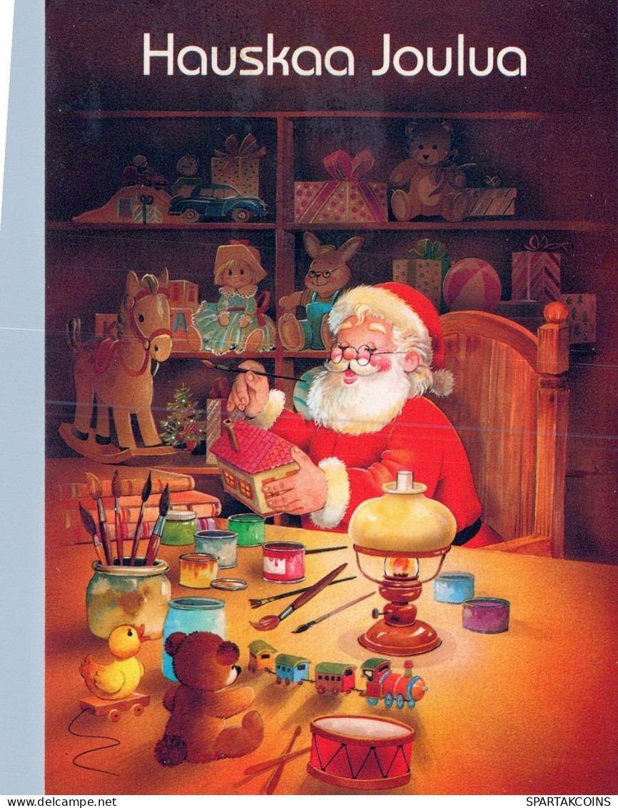 WEIHNACHTSMANN SANTA CLAUS WEIHNACHTSFERIEN Vintage Postkarte CPSM #PAK706.DE - Santa Claus