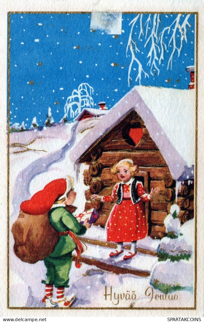 WEIHNACHTSMANN SANTA CLAUS WEIHNACHTSFERIEN Vintage Postkarte CPSMPF #PAJ460.DE - Santa Claus