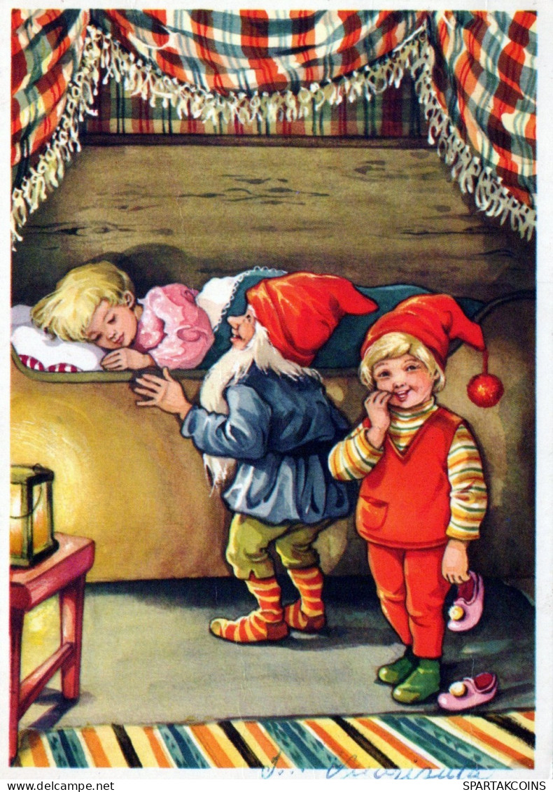 WEIHNACHTSMANN SANTA CLAUS KINDER WEIHNACHTSFERIEN Vintage Postkarte CPSM #PAK302.DE - Santa Claus