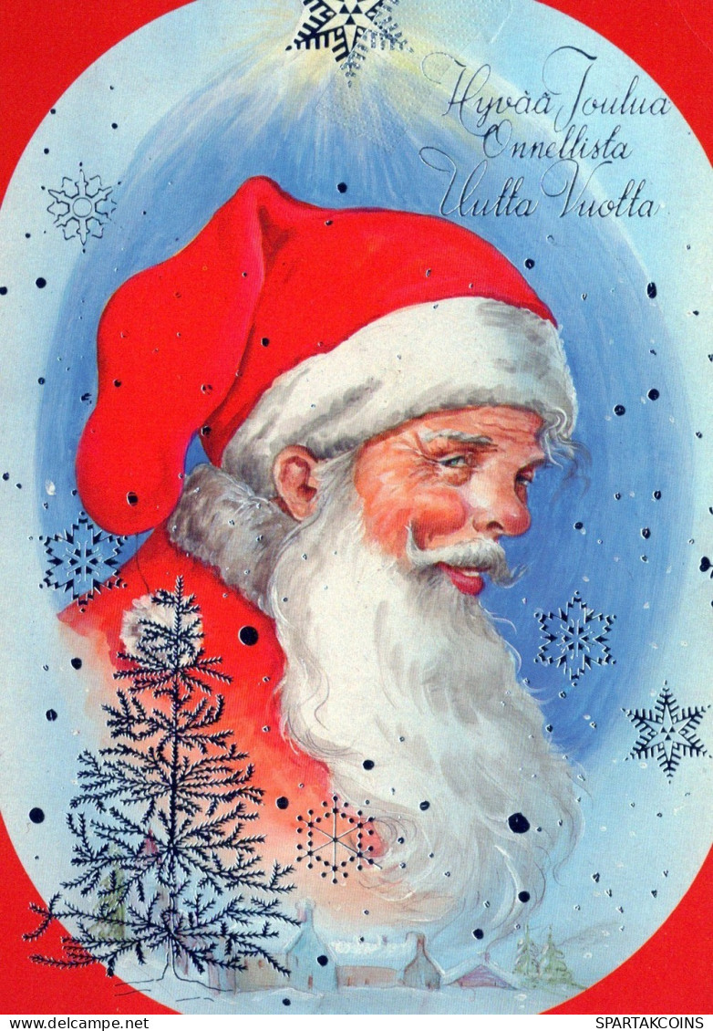 WEIHNACHTSMANN SANTA CLAUS WEIHNACHTSFERIEN Vintage Postkarte CPSM #PAJ869.DE - Santa Claus