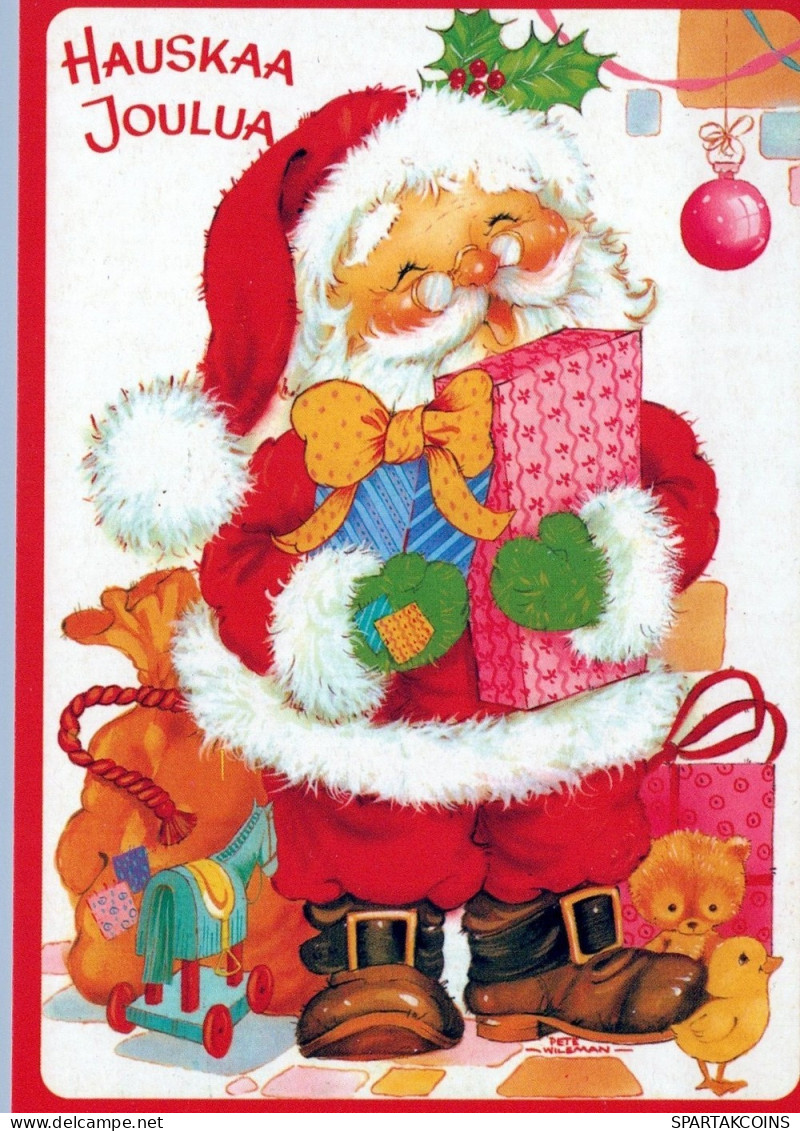 WEIHNACHTSMANN SANTA CLAUS WEIHNACHTSFERIEN Vintage Postkarte CPSM #PAJ528.DE - Santa Claus