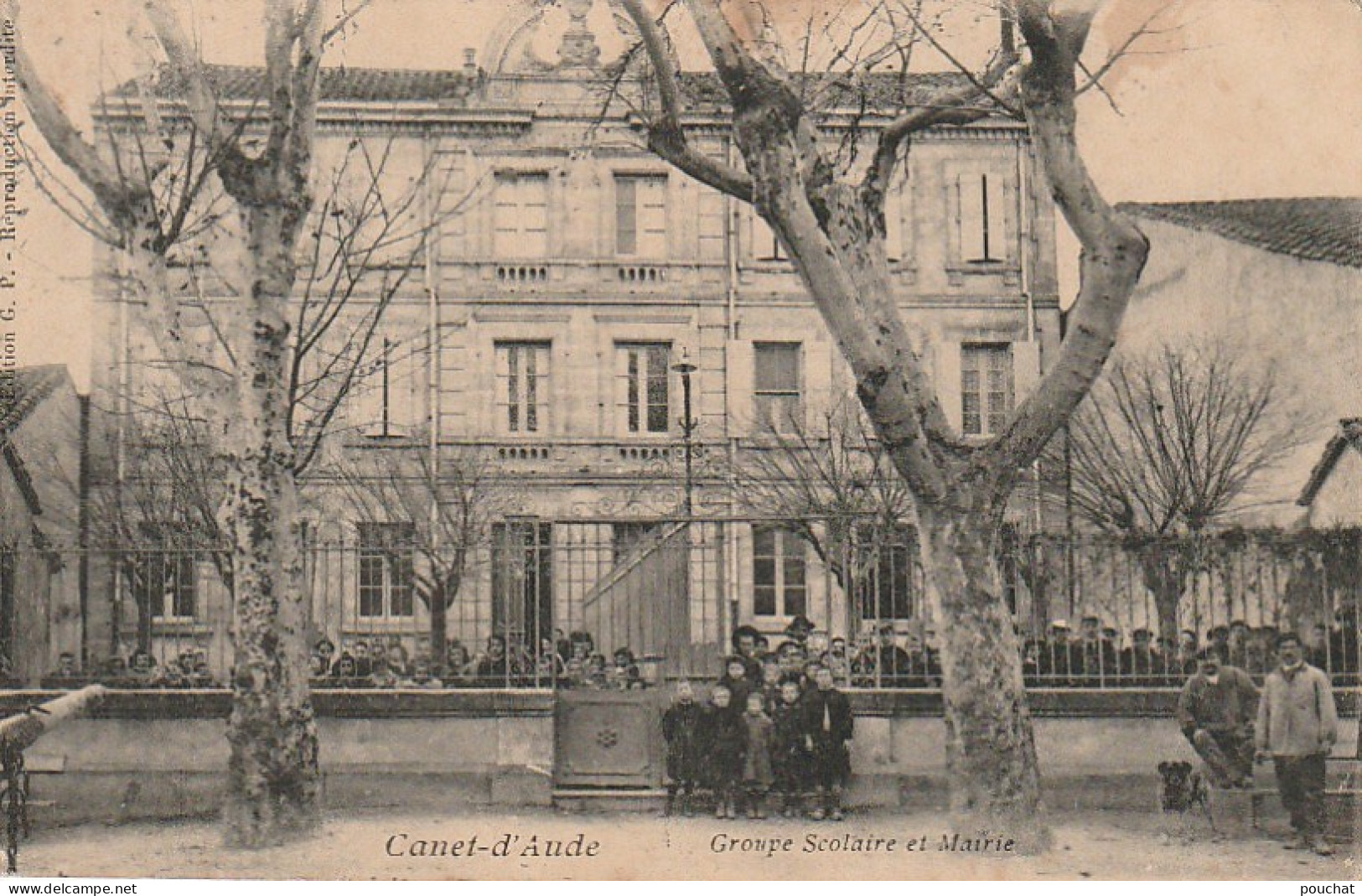 OP 18-(11) CANET D' AUDE - GROUPE SCOLAIRE ET MAIRIE - ECOLIERS - 2 SCANS - Other & Unclassified