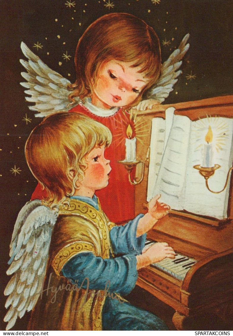 ENGEL WEIHNACHTSFERIEN Feiern & Feste Vintage Ansichtskarte Postkarte CPSM #PAH946.DE - Anges