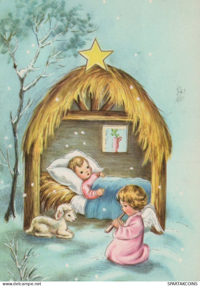 ENGEL WEIHNACHTSFERIEN Feiern & Feste Vintage Ansichtskarte Postkarte CPSM #PAH755.DE - Anges