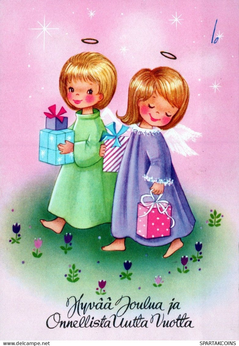 ENGEL WEIHNACHTSFERIEN Feiern & Feste Vintage Ansichtskarte Postkarte CPSM #PAH635.DE - Anges